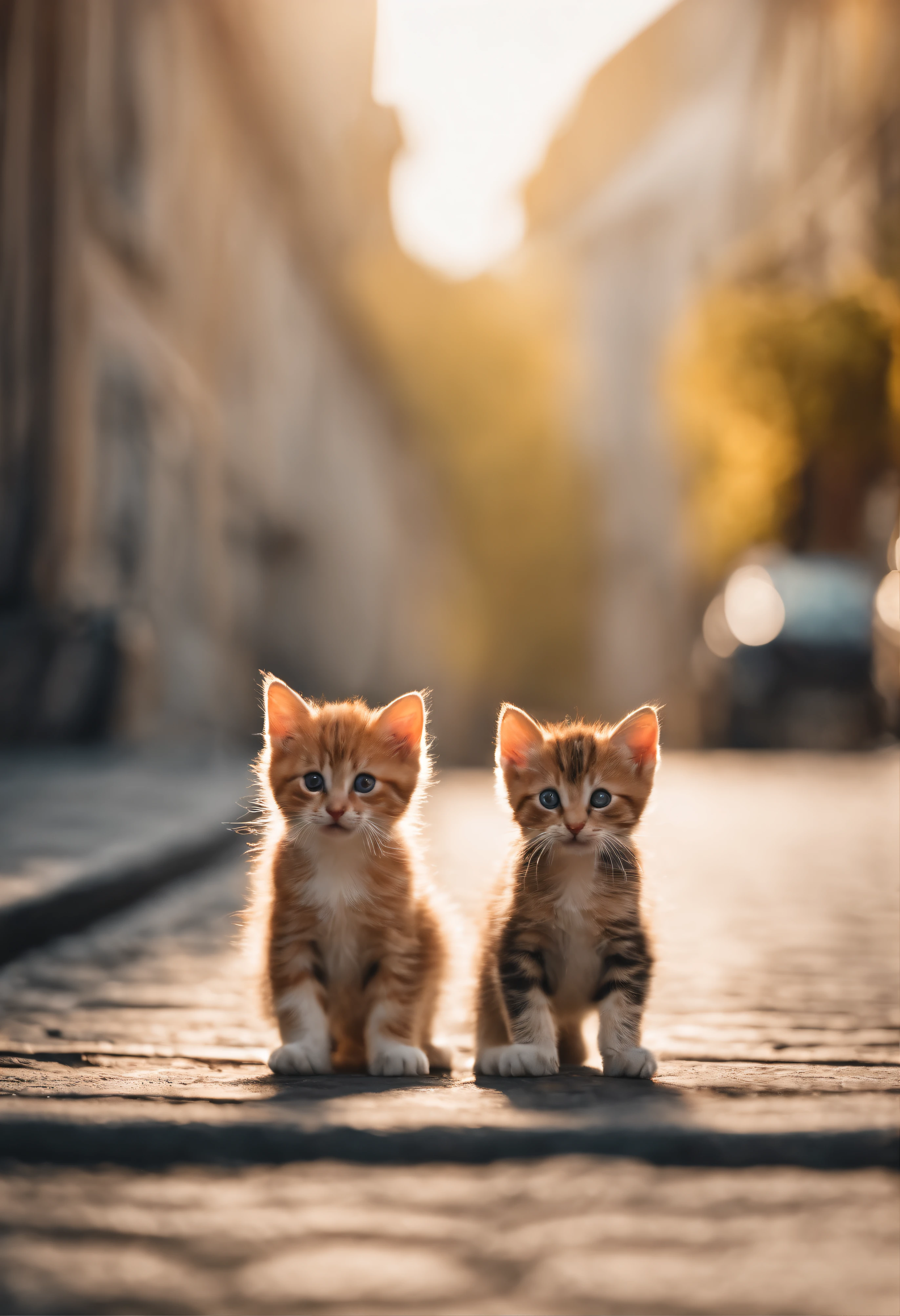 I have two little kittens, a cute little cat, cute kittens, Cutest, Incredibly cute, Adorable and cute, And cute and lovely. They are walking down the street with backpacks, Walking together, commute, Proudly walk down the street, And the cat is walking. They are cute in the style of ๐ and ๐, Adorable and cute, Cute and adorable, oh, nice and cute. They are known as real-life Tom and Jerry.