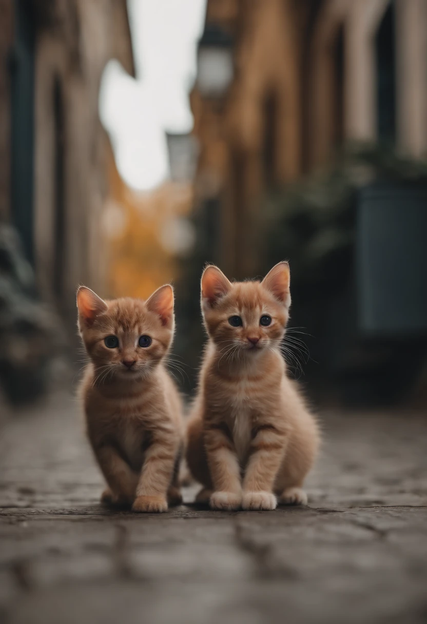 I have two kittens, a cute little cat, cute kittens, Cutest, Incredibly cute, Adorable and cute, And cute and lovely. They are walking down the street with backpacks, Walking together, commute, Proudly walk down the street, And the cat is walking. They are cute in the style of 🍂 and 🍁, Adorable and cute, Cute and adorable, oh, nice and cute. They are known as real-life Tom and Jerry.