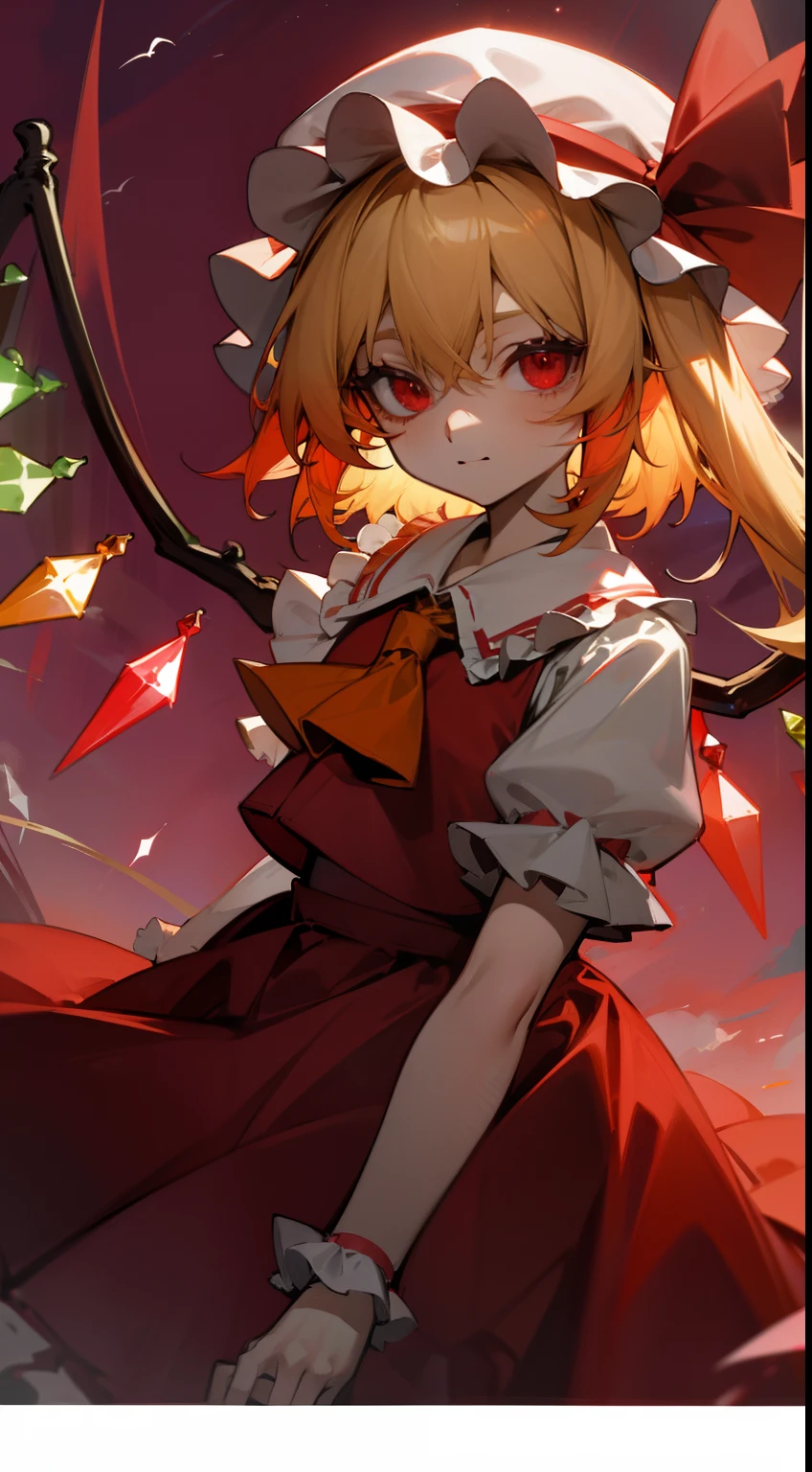 Flandre Scarlet Sky looks at himself with hostility