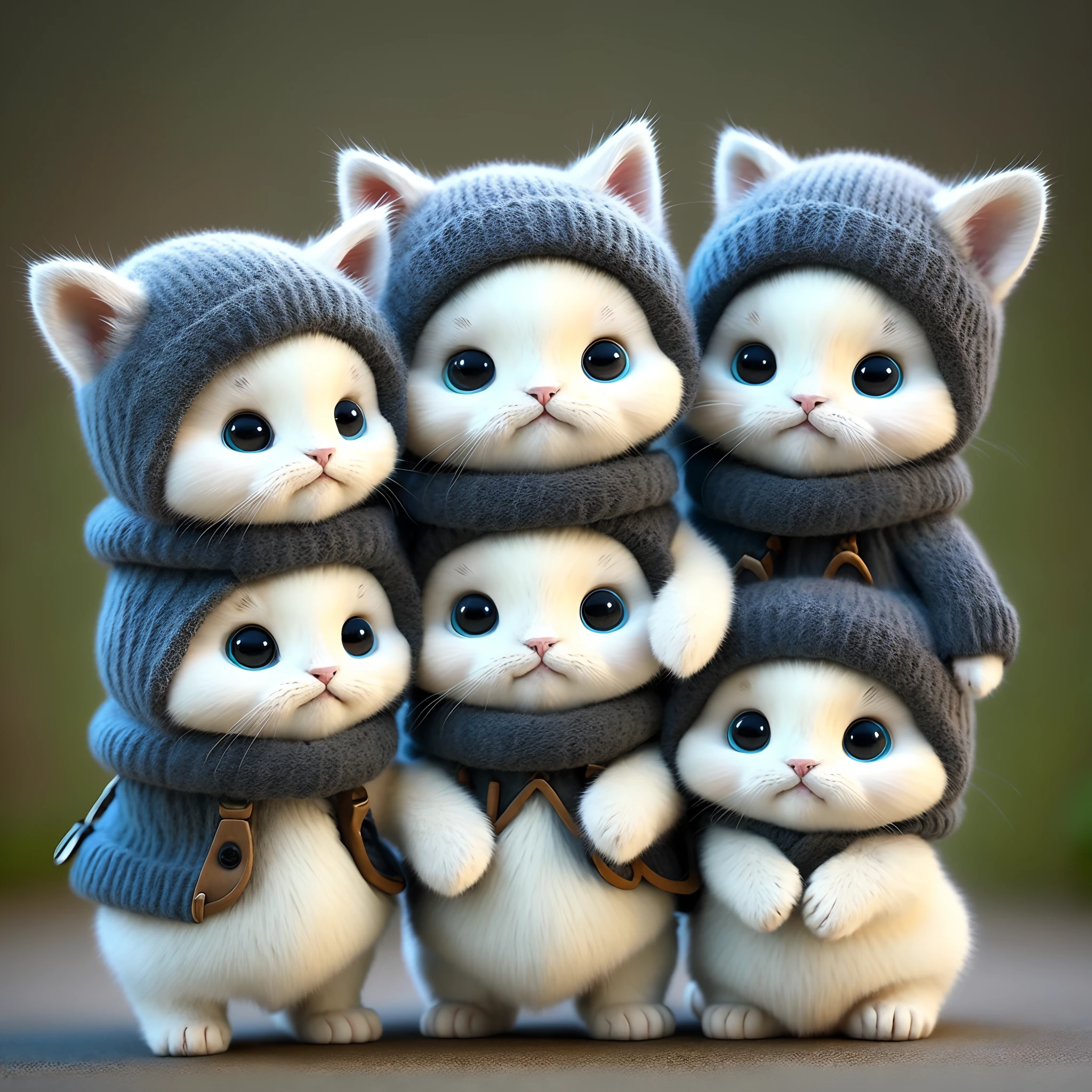 Kittens、Real kei、hairy、Cat in clothes、teak、full body Esbian、non-human、