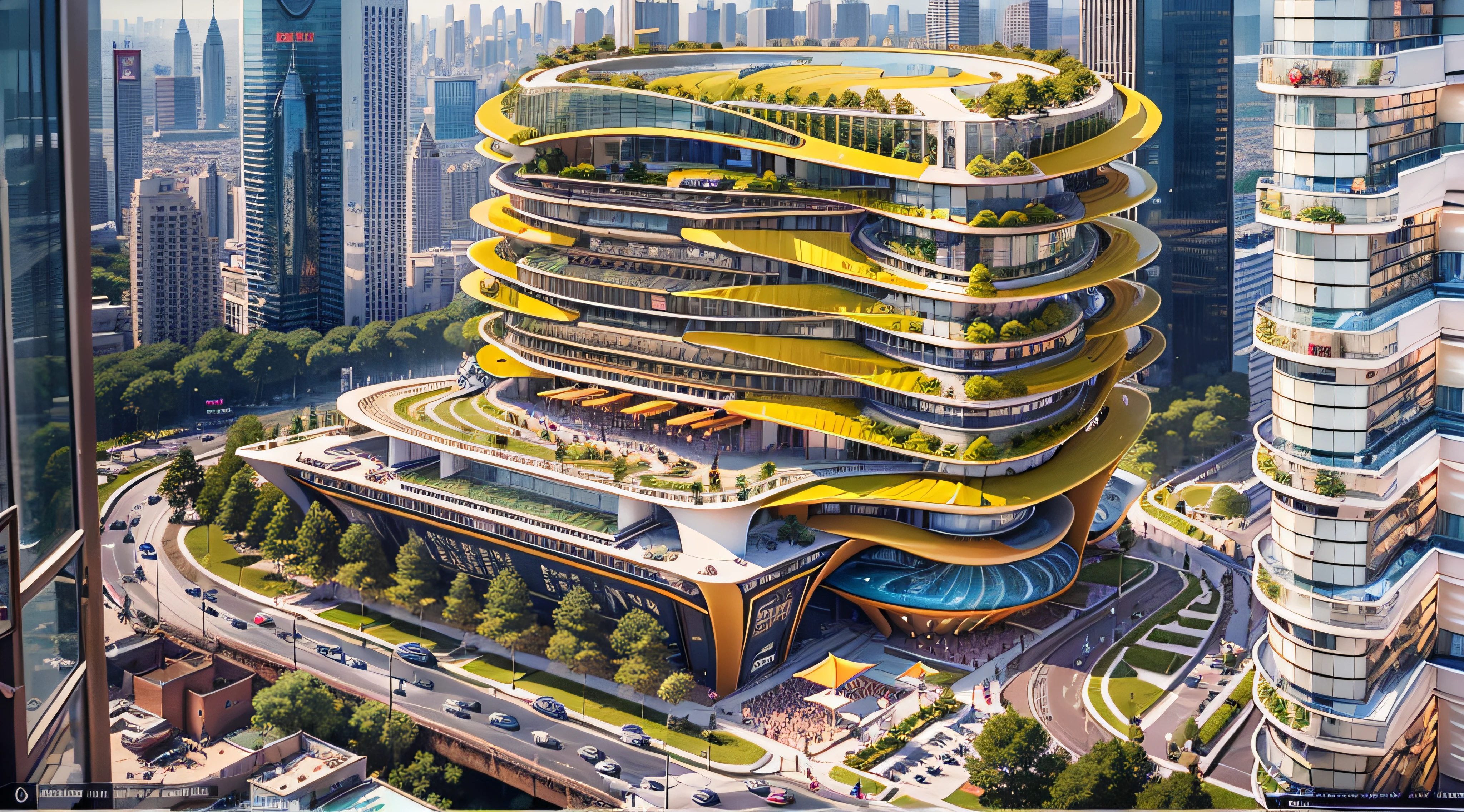 Enter a fascinating vision of the future through captivating futuristic images of the city of Shanghai. The towering giant skyscraper is decorated with gold ornaments and a smooth glass curtain wall，pierce the sky, The vibrant lights of the city that never sleeps. In the midst of a bustling cityscape, An iconic giant high-tech building, Its architectural marvels are enhanced in a futuristic style. The city is full of life，Full of life。，Full of life。，Full of life。，Full of life。，Full of life。，Full of life。，Full of life。，Full of life。，Full of life。，Full of life。，Full of life。，Full of life。，Full of life。，Full of life。，Full of life。，Full of life。，Full of life。，Full of life。，Full of life。，Full of life。，Full of life。，Full of life。，Full of life。，Full of life。，Full of life。，Full of life。，Full of life。，Full of life。，Full of life。，Full of life。，Full of life。，Full of life。，Full of life。，Full of life。，Full of life。，Full of life。，Full of wealth。，Full of luxury。，Full of technology。。, State-of-the-art technology blends seamlessly with traditional Chinese luxury urban fabric. This stunning work of art, Use Pixai to bring powerful AI models to life, Show the limitless creativity and possibilities of our imagination. Experience the future of the cityscape at Pixai，Immerse yourself in a visionary world of art