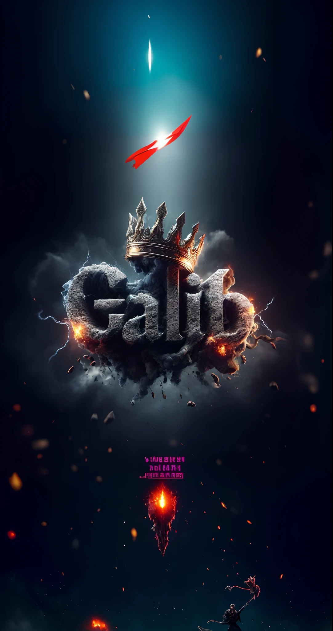 a poster for the movie called'callio ', glair, by Galen Dara, gibli, official poster, game promotional poster, goliath, studio ghibly style, promo poster, by Gabor Szikszai, album cover!, official artwork, 2d/3d mashup poster design, studio gibli, studio ghilbi