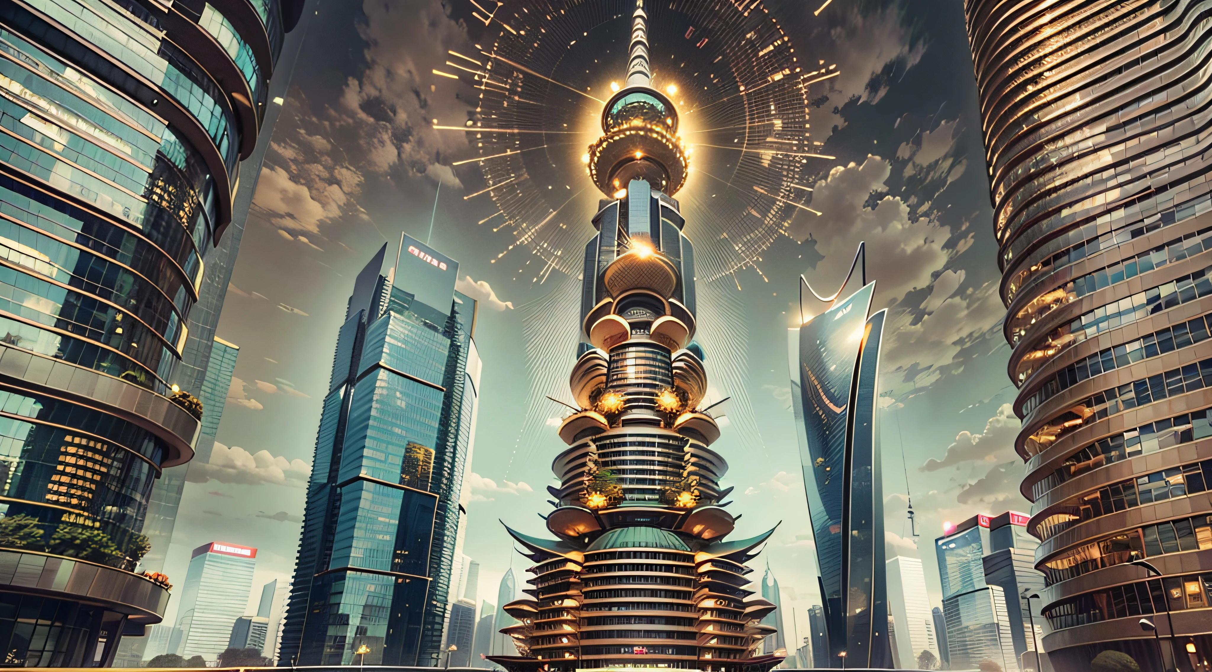 Enter a fascinating vision of the future through captivating futuristic images of the city of Shanghai. The towering giant skyscraper is decorated with gold ornaments and a smooth glass curtain wall，pierce the sky, The vibrant lights of the city that never sleeps. In the midst of a bustling cityscape, An iconic giant high-tech building, Its architectural marvels are enhanced in a futuristic style. The city is full of life，Full of life。，Full of life。，Full of life。，Full of life。，Full of life。，Full of life。，Full of life。，Full of life。，Full of life。，Full of life。，Full of life。，Full of life。，Full of life。，Full of life。，Full of life。，Full of life。，Full of life。，Full of life。，Full of life。，Full of life。，Full of life。，Full of life。，Full of life。，Full of life。，Full of life。，Full of life。，Full of life。，Full of life。，Full of life。，Full of life。，Full of life。，Full of life。，Full of life。，Full of life。，Full of life。，Full of life。，Full of life。，Full of wealth。，Full of luxury。，Full of technology。。, State-of-the-art technology blends seamlessly with traditional Chinese luxury urban fabric. This stunning work of art, Use Pixai to bring powerful AI models to life, Show the limitless creativity and possibilities of our imagination. Experience the future of the cityscape at Pixai，Immerse yourself in a visionary world of art