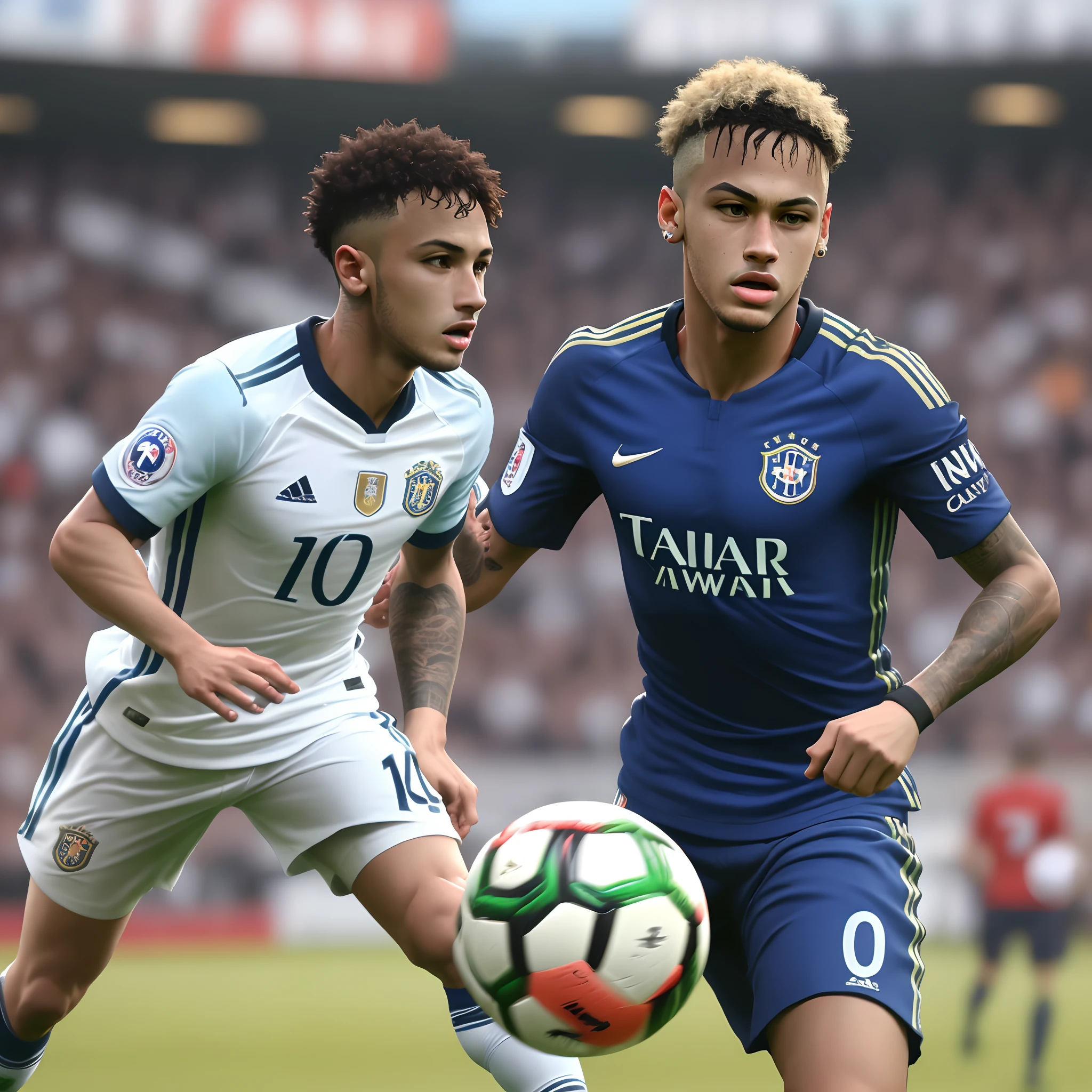 Futebol brasileiro,jogadores de futebol reais, Jonathan CALLERI,Neymar Junior, Roger Ceni,alta qualidade,foto realista 4k,foto de perfil,