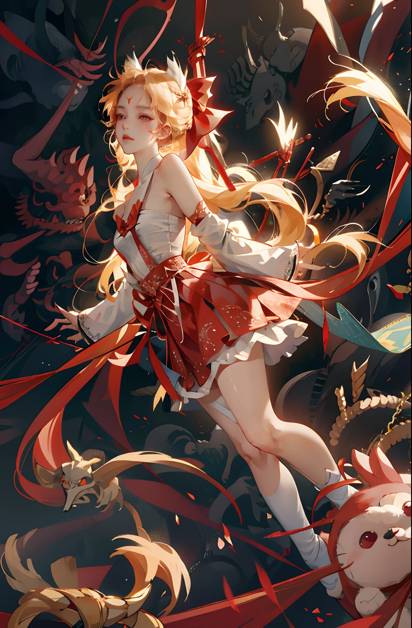 tmasterpiece,1girll,独奏,blond hairbl,exposed bare shoulders,,(all fours:1.3)(Highest image quality), (Works of masters), (Detailed description of the eyes), (8k wallpaper), (Detailed depiction of faces),onbed(imid shot:0.95), (full bodyesbian:1.25),(Solo:1.4) ,(1girll:1.2),Cute and beautiful,((Viru has long hair)),Arms_Behind_back, Ball_gag, BDSM, Bondage, Bound, Bound_Ankles, Bound_Arms, Bound_Legs, Bound_wrists, box_tie, breast enhancement_Bondage, Crotch_Cord, gag, Gagged, Red_Cord, srestrained , Cord, shibari, shibari_polypubic hair_clothes, Tape_gag, shinomiya_Kaguya, Cloth_gag, improvisation_gag, cleave_gag, Tied_Up_\(Nonsexual\), bit_gag, Suspension, bangs, frogs, parted_bangs, Tape, femdom, Red_Eyes, Breasts, saliva, ribbon_Bondage, nase_Blush, White_legwear,shift dresses,锁链,lookingat_at_peeping at the viewer,Be red in the face,1girll,Long_Sleeves,ring_gag,spreader_Bar,skin indentation,Looking_To_The_Side,cat ear,mitts,exposed bare shoulders,full bodyesbian,drools