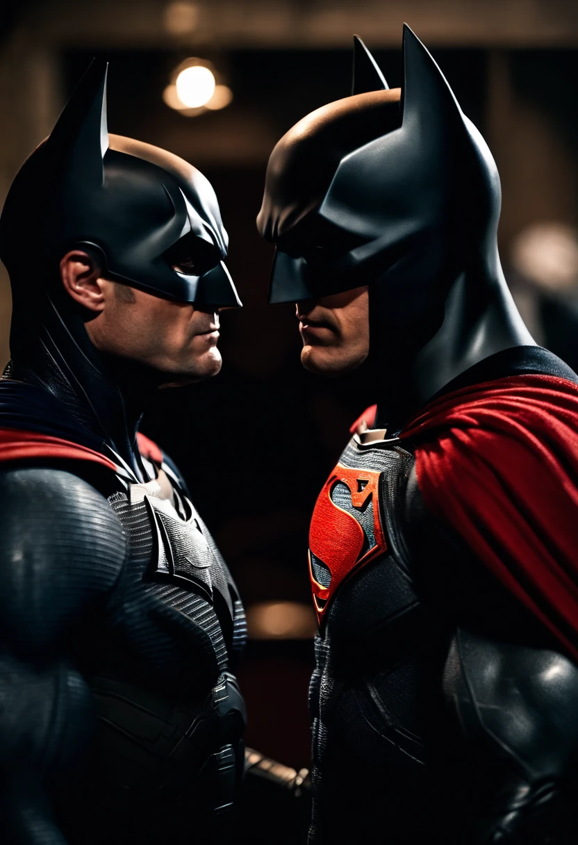 Batman And Jason todd evil version clashing swords