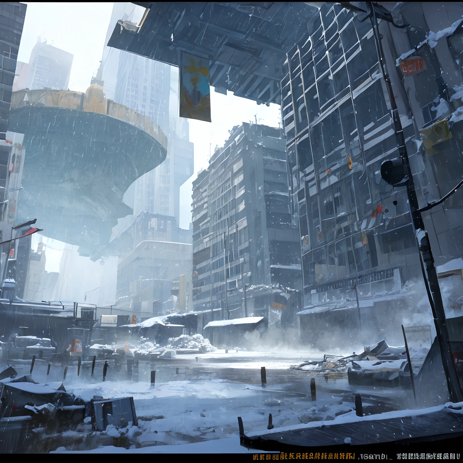 Armageddon,nevando,废墟,In the daytime --auto
