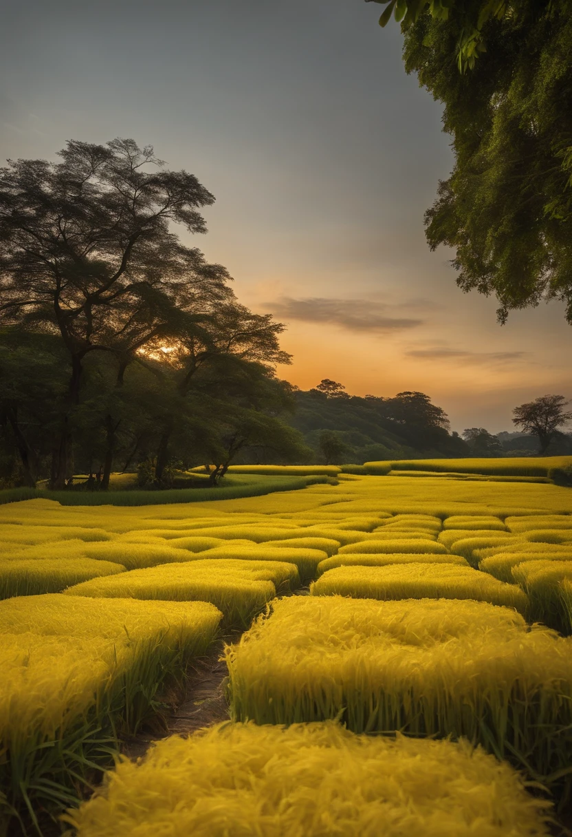 rice turns yellow
