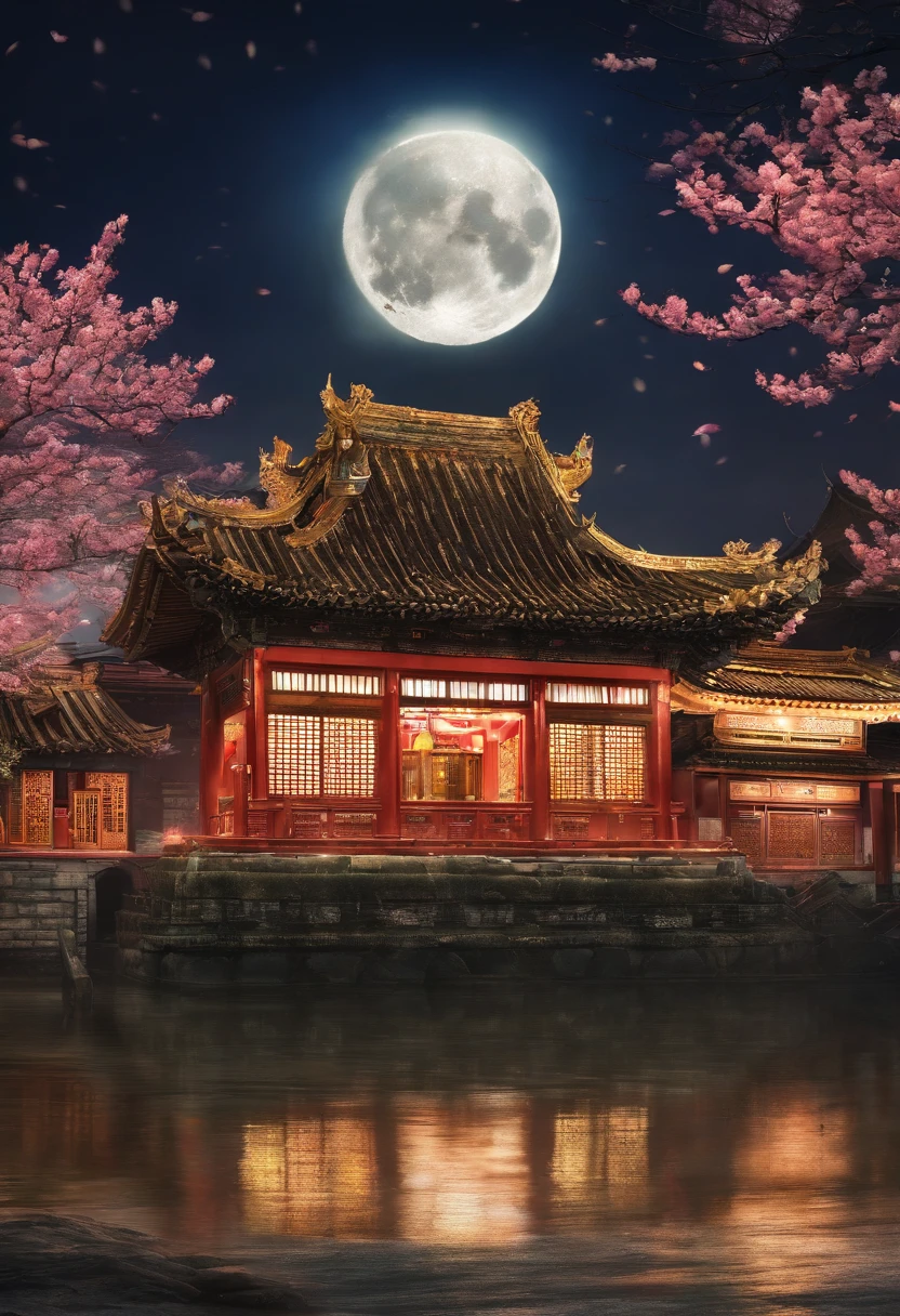 Accurately express "Mid-Autumn Festival National Day."，Full Moon"，Photographing the Mid-Autumn Festival moon in your hometown may highlight the Mid-Autumn Festival、National Day characteristic hometown scenery