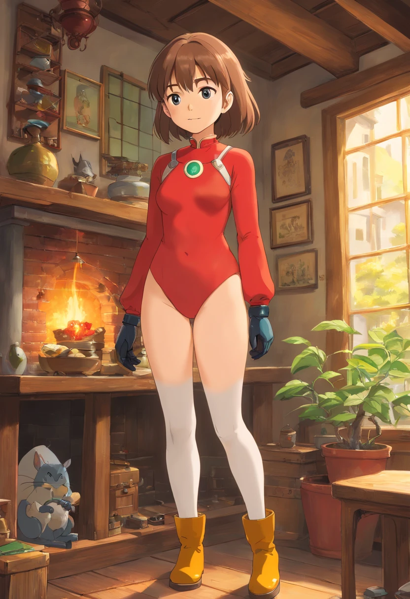 (best quality, 8k, highres, masterpiece:1.2), bodysuit, gloves, boots, 1girl