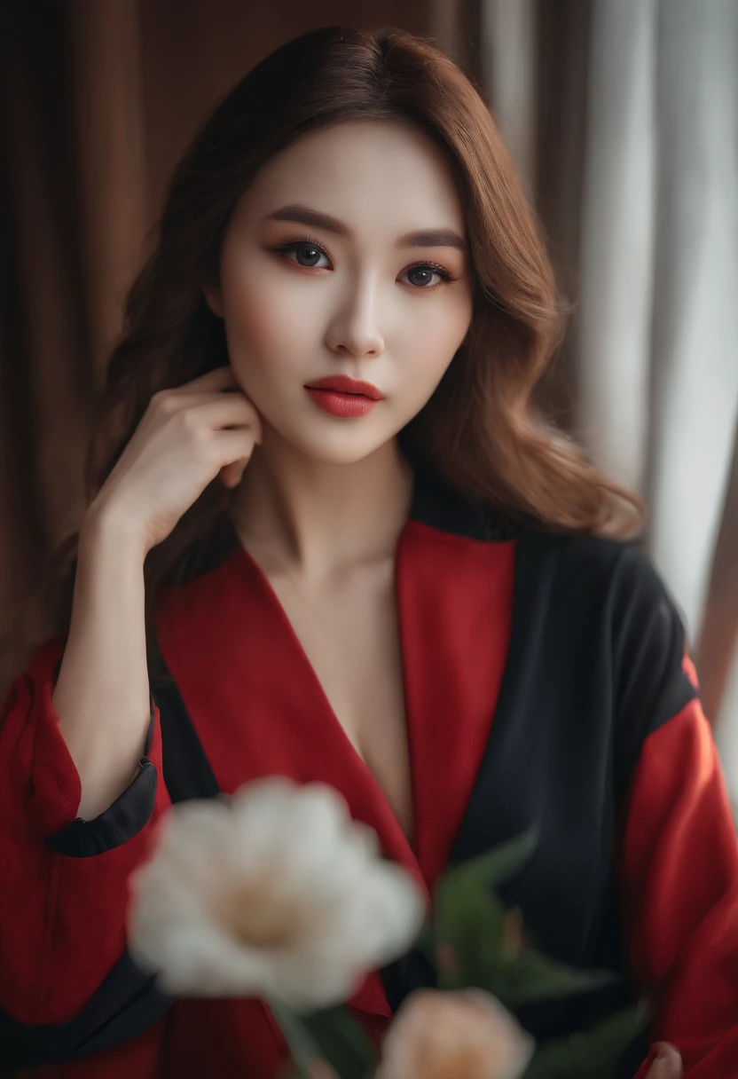 (girl with: 1.6), (lola:RussianDoll:0.3), (lola:TaiwanDoll:0.3), (Best Quality, 8K, masutepiece: 1.3), Focus 1.2, Perfect Body Beauty: 1.4, Highly detailed face and skin texture, Fine eyes, Double eyelids, Whitening skin, Long hair, (Round face: 1.5), Running in Fitness