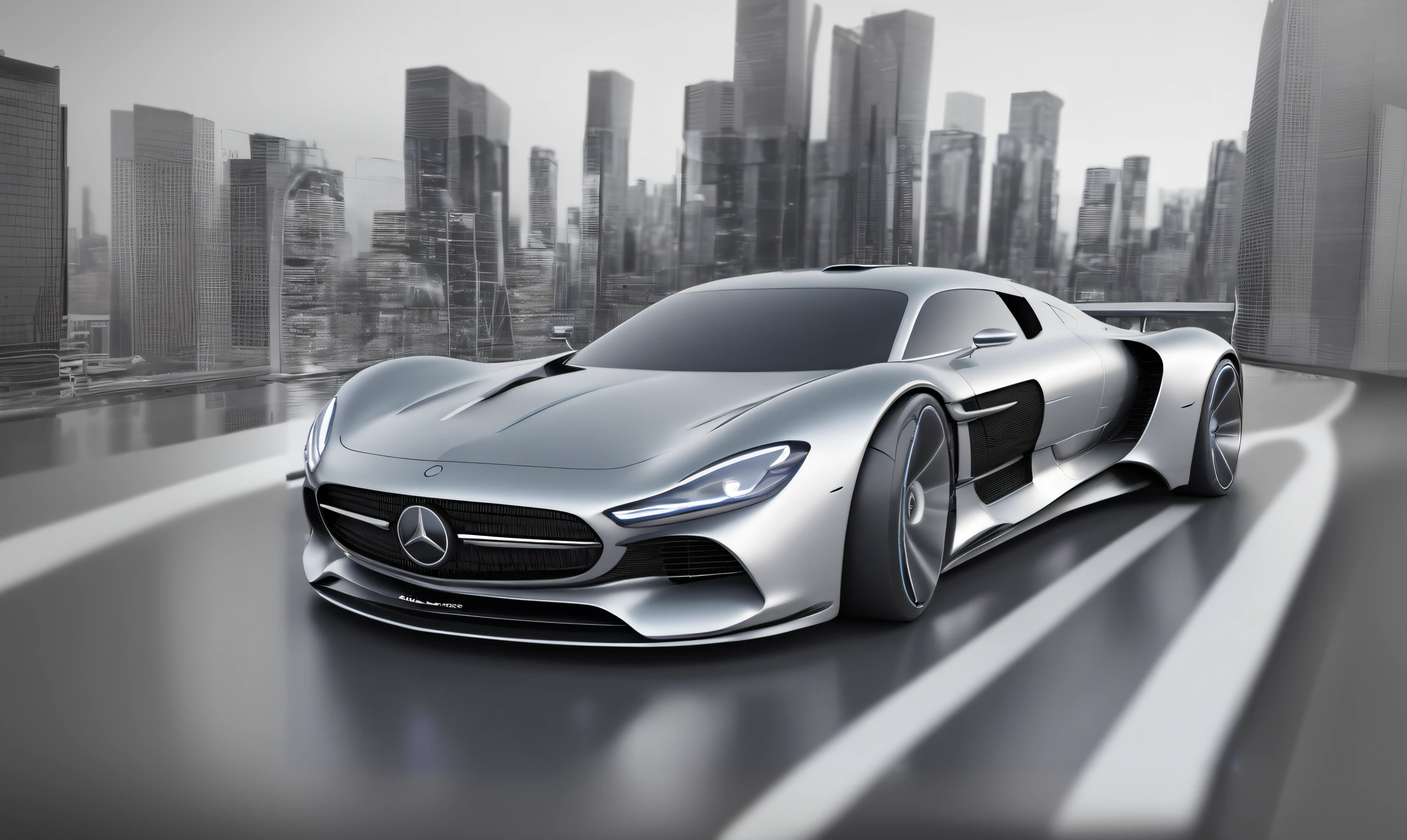mercedes's vision vision is a futuristic sports car with a sleek design, bmw and mercedes concept cars, full hd render, automotive design art, cgi rendering, cgi render, render of futuristic supercar, inspired by João Artur da Silva, futuristic concept design, car concept art, rendering, concept car, concept car design, artistic render, futuristic concept car