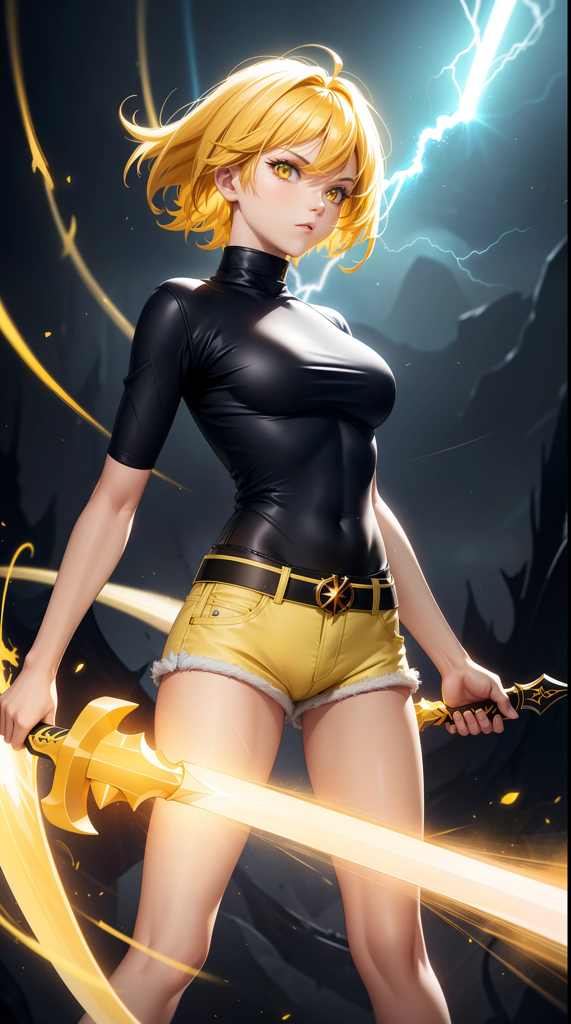 (Britney Spears) 8k ultra HD wallpaper, a beautiful witch with short skirt, black bra,