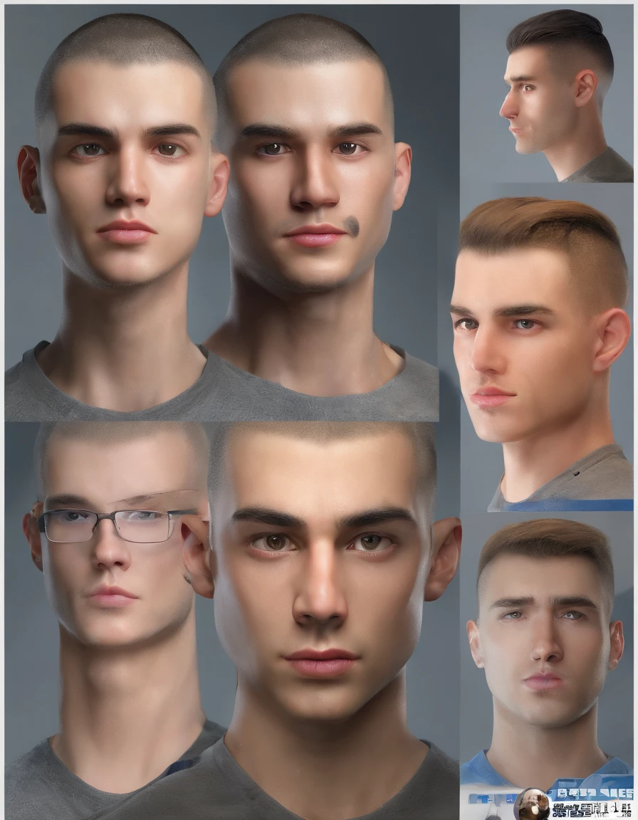 (best quality,4k,photorealistic:1.37),young man,19-years-old,terrifying scars spanning across the entire face from the top left corner to the bottom right corner,missing one eye (ID photo),detailed facial features,strong jawline,sharp cheekbones,defined eyebrows,sculpted and chiseled face structure,thin lips,expressionless gaze,stoic and unwavering posture,monochrome portrait,high contrast,harsh shadows,intense and dramatic lighting,subtle grainy texture,striking composition,strong symmetry,muted color palette,vivid blues and grays,ominous atmosphere