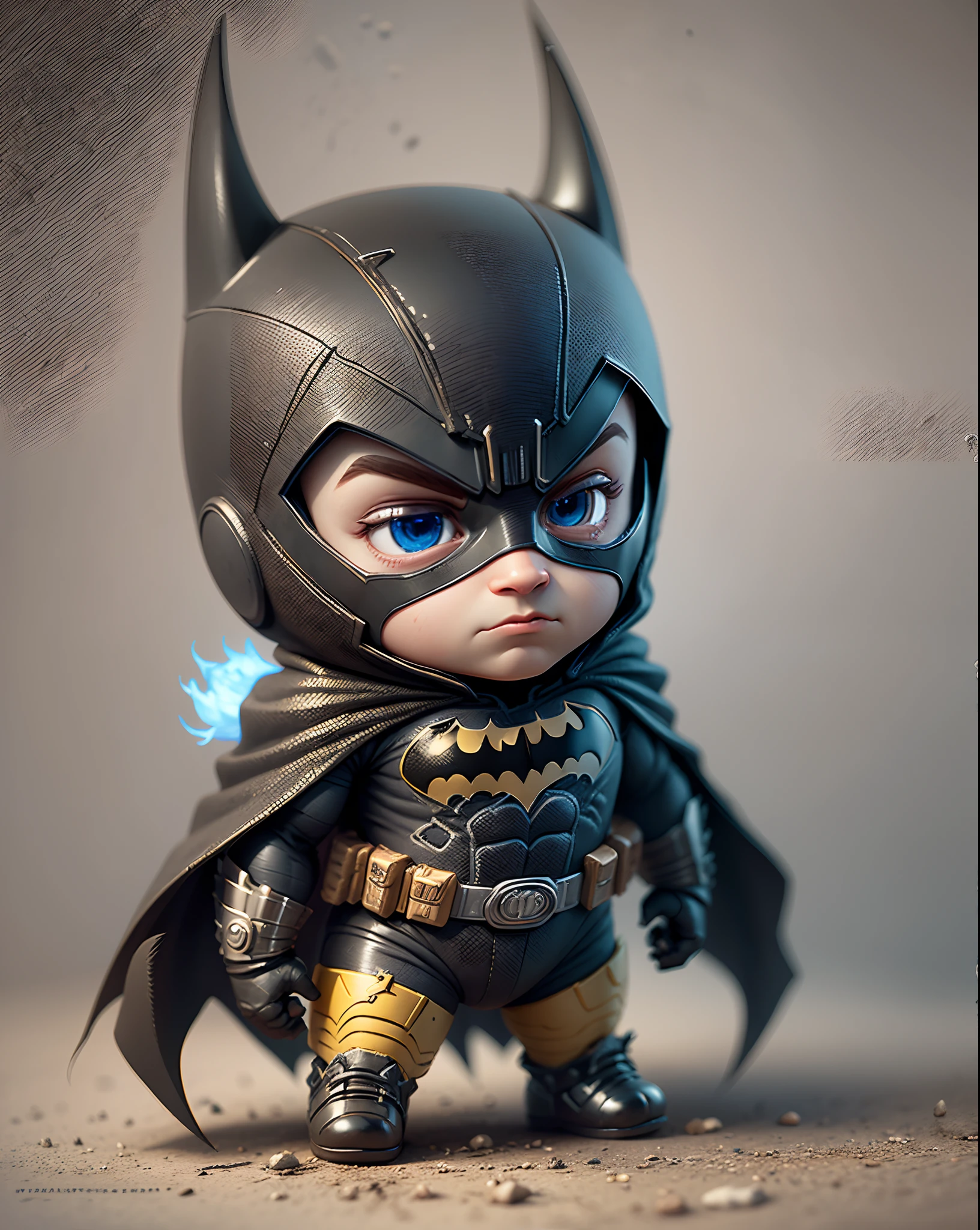 create a bright 3d Batman avatar of funko with animated background --auto --s2