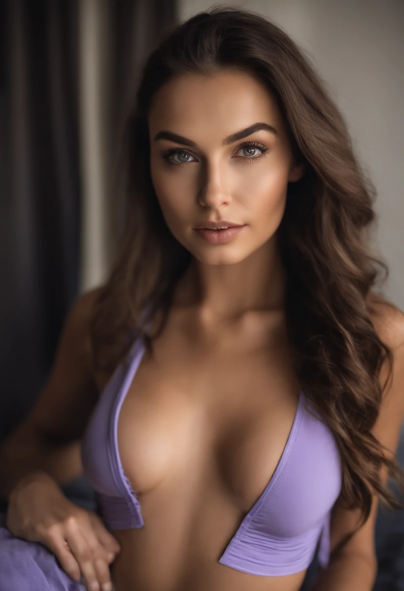 Arafed woman with tank top and donkey panties, fille Sexey aux yeux bruns, Portrait Sophie Mudd, cheveux bruns et grands yeux, selfie of a young woman, Yeux de chambre, Violet Myers, sans maquillage, maquillage naturel, looking straight at camera, Visage avec Artgram, Maquillage subtil, Superbe photo du corps entier, dans la chambre, clivage, tits, ass, Sexey, Sexe, levrette, position Sexee,