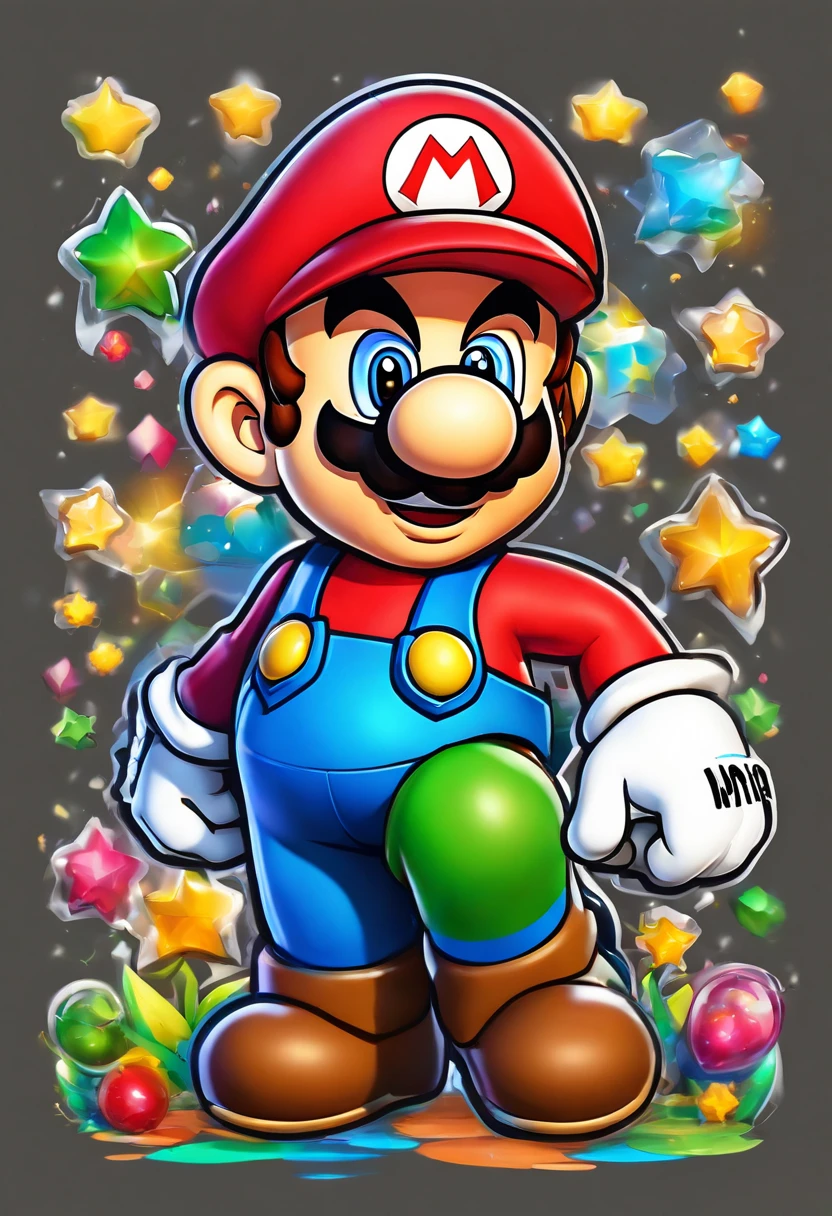 (Mario), design de personagens, Nintendo Super Mario, (rosto do Neimar J.) (olhos azuis, vestindo altamente detalhadosamuraibattlearmor)super bonito estilo caixa cega, Chibi, corpo inteiro, exaggerated expressions and actions, fundo limpo, flores de cerejeira soprando ao vento, Destaques iridescentes brilhantes, studio lighting, Atmospheric Illumination, com textura requintada, High detail, high resolution, c4d, ..3d, Liquidificador, 8k, best quality, Ultra High Definition