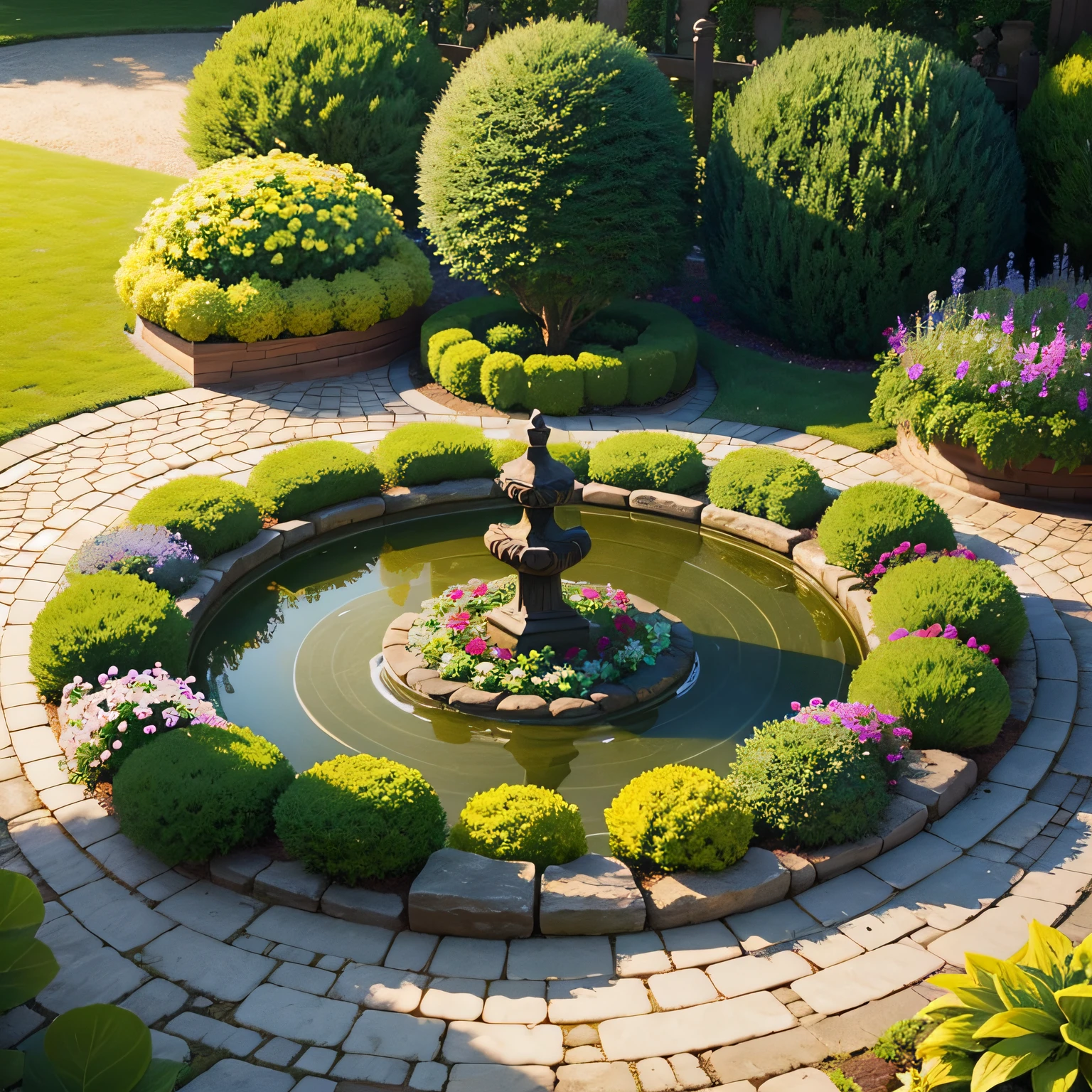 Small knot garden designs with The Elegance