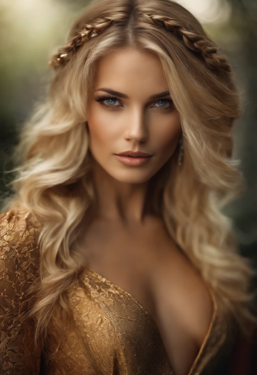seios enormes, blondes Haar, big
