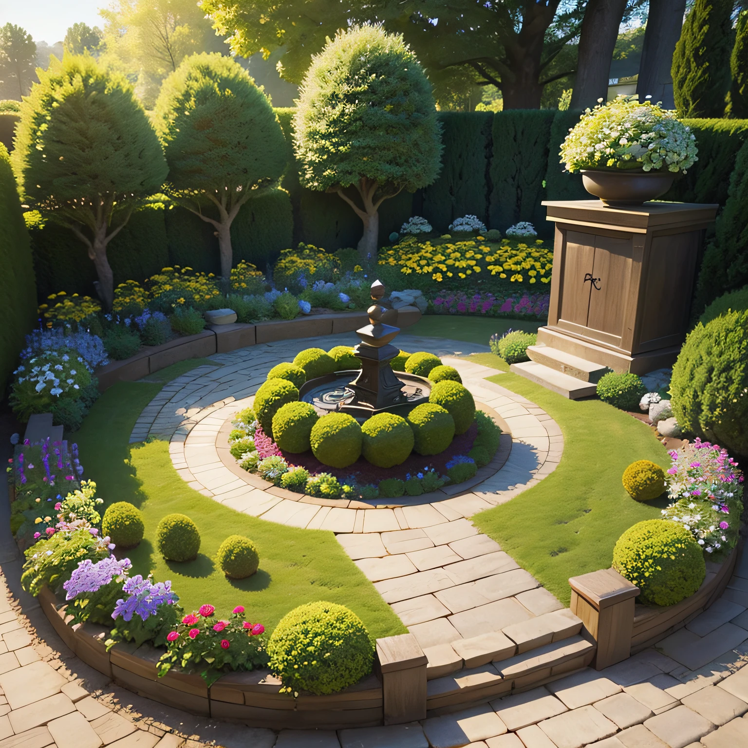 Small knot garden designs with The Relaxation