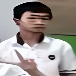 A man is empty and expressionless,Dressed in white