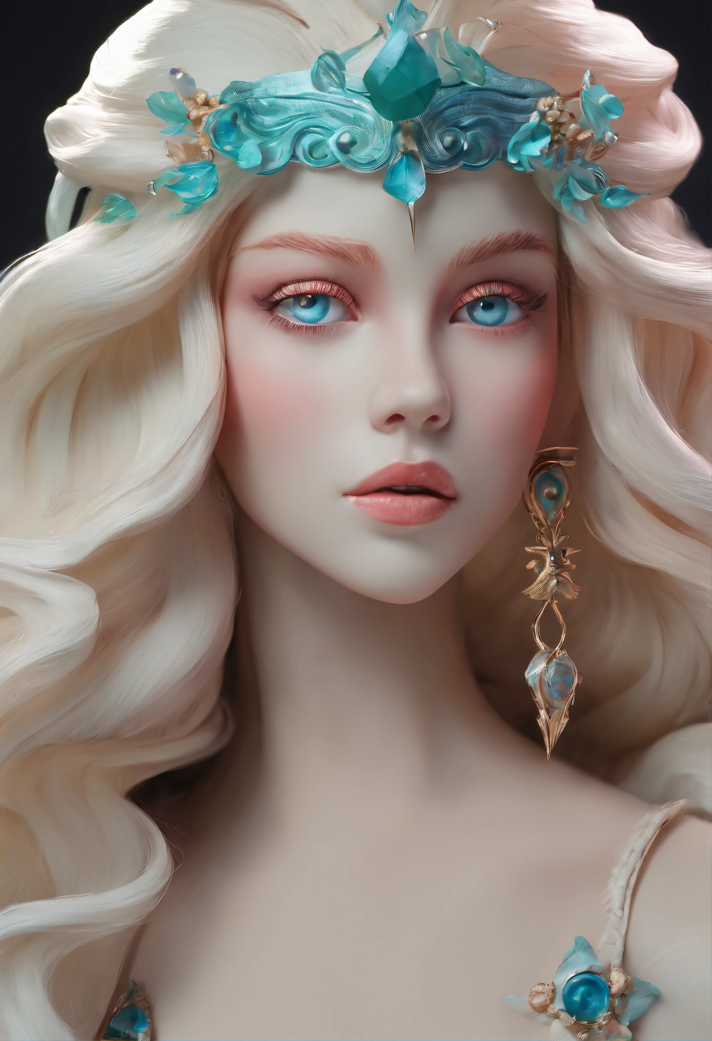 Mermaid all over,with a crown on her head, portrait of mermaid warrior, portrait of mermaid queen, Fantasy art style, Extremely detailed Artgerm, Phlegm sputum, phlegm | Art germ, Fantasy art Behance, Deviantart ArtStation CGSCOSIETY, 2. 5 D CGI anime fantasy artwork, Ross Tran 8 K, IG model | Art germ