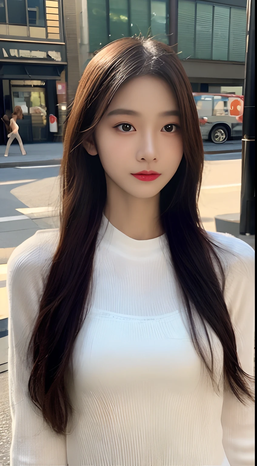 NSFW, NSFW:1.2, NSFW, (unparalleled masterpiece ever、top-quality))、Raw photography、top-quality、Full body portrait:2.0、medium distance shot、White silk bodycon dress、All clothes are thin lace fabric、Perfect silk bodycon dress for the body、(Composition from the knee up:1.2)、No underwear、Hard nudity、see -through、32K、ultra res、fully body photo:2.0, is standing:2.0、Best Quality, Raw photo, skinny  body、Photorealsitic, Full body portrait:2.0、rialistic photo、(small tits:1.2), (skinny body:1.8), street corner、Crowds, Ginza、fully body photo, Looking at the camera、a beauty girl, Cute, length hair, depth of fields, hight resolution, nudde、ultra -detail, Fine detail, Highly detailed, Highly detailed eyes and face, Sharp pupils, Realistic pupils, Sharp Focus, softlighting