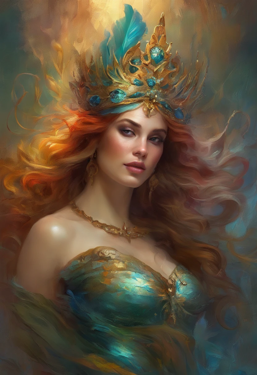 All over the mermaids,with a crown on her head, portrait of mermaid warrior, portrait of mermaid queen, Fantasy art style, Extremely detailed Artgerm, Phlegm sputum, phlegm | Art germ, Fantasy art Behance, Deviantart ArtStation CGSCOSIETY, 2. 5 D CGI anime fantasy artwork, Ross Tran 8 K, IG model | Art germ