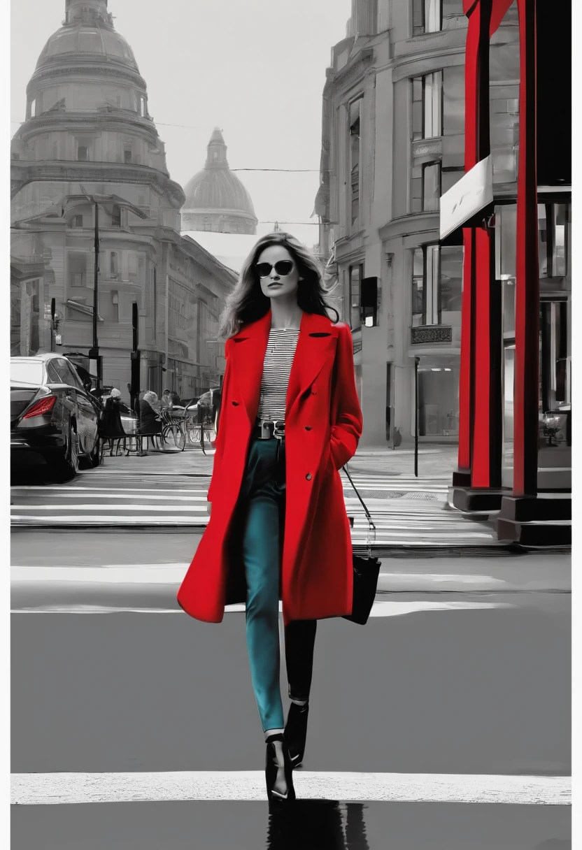 A beauty on the street,Be red in the face