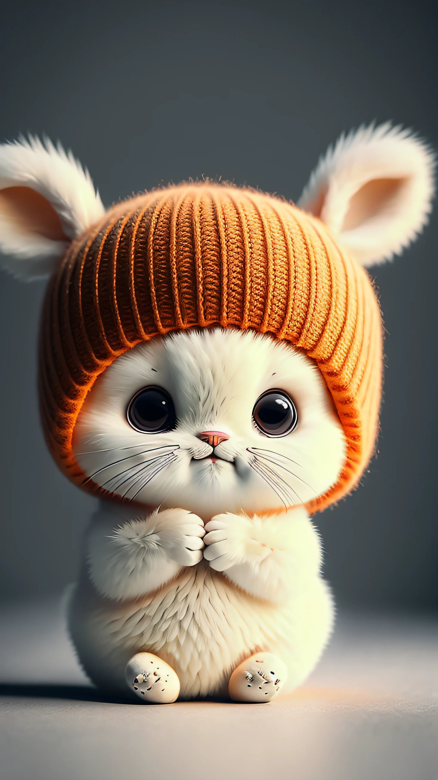 cat, Orange, A look at the camera, No_Humanity, depth of fields, ((Empty background)), ((white backgrounid)) Dark_glam, dressed in DRK_glam, deepshadow, (darkly: 1.4), (8K, RAW photo, 最好质量, 巨作: 1.2), logo, vectorial, Line graphics, designs, Inspiration, straight line, symetry