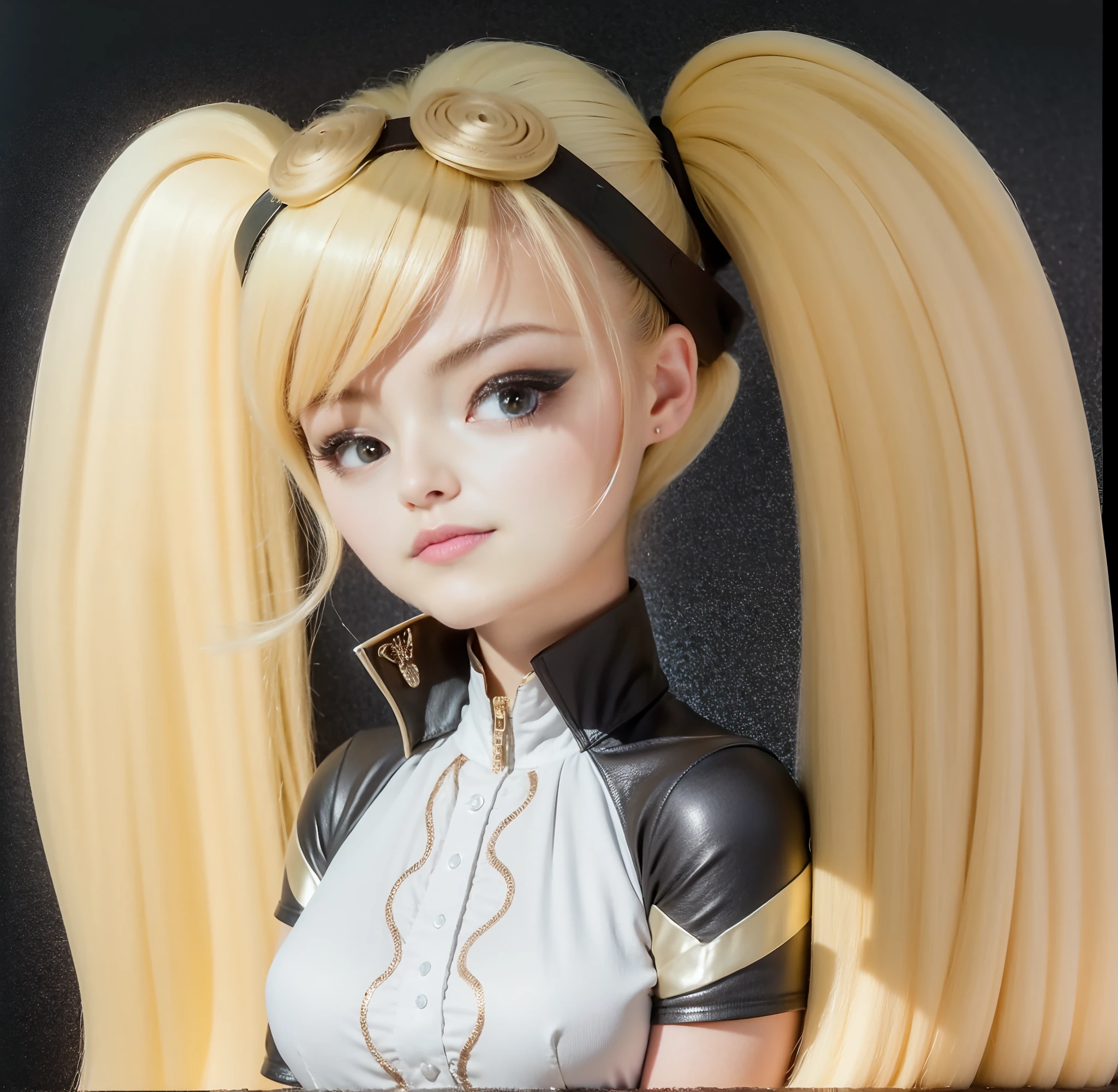 High quality image, masterpiece, detailed hair texture, detailed skin texture, detailed cloth texture, 8k, add fabric details, ultra detailed skin texture, ultra detailed photo, skin pores, cloth details, high skin details, realistic hair details, there is a woman with long blonde hair and a black and white top, photorealistic girl, kda, realistic, highly detailed character, raytracing, subsurface scattering, raycast, eyes looking at camera, sharp focus, extreme focus, super detailed focus, extreme bokeh, night sky, ambient light, volumetric lighting, raytracing, reflection, refraction, subsurface scattering, raycast, raycasting, moon beams, hdr, sharp focus, extreme focus, super detailed focus, dof, extreme dof, bokeh, extreme bokeh, high quality, highest quality, 8k, 16k, photorealistic, photoreal
