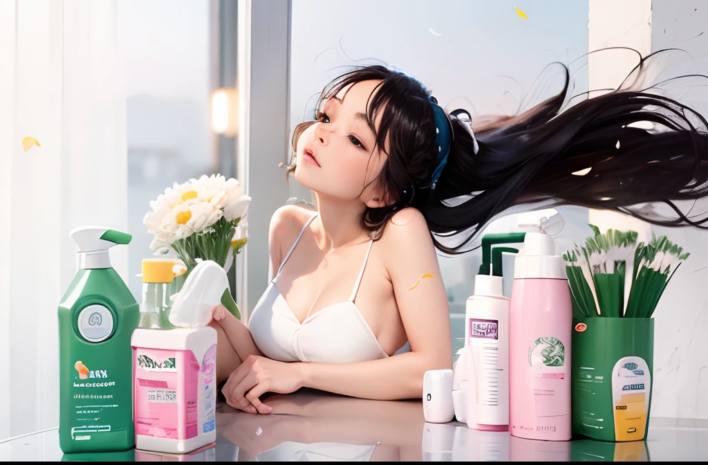 Two-dimensional girl,no clothes are worn,cum shots,after vaginal,liquids,Lying in bed,Raised sexy