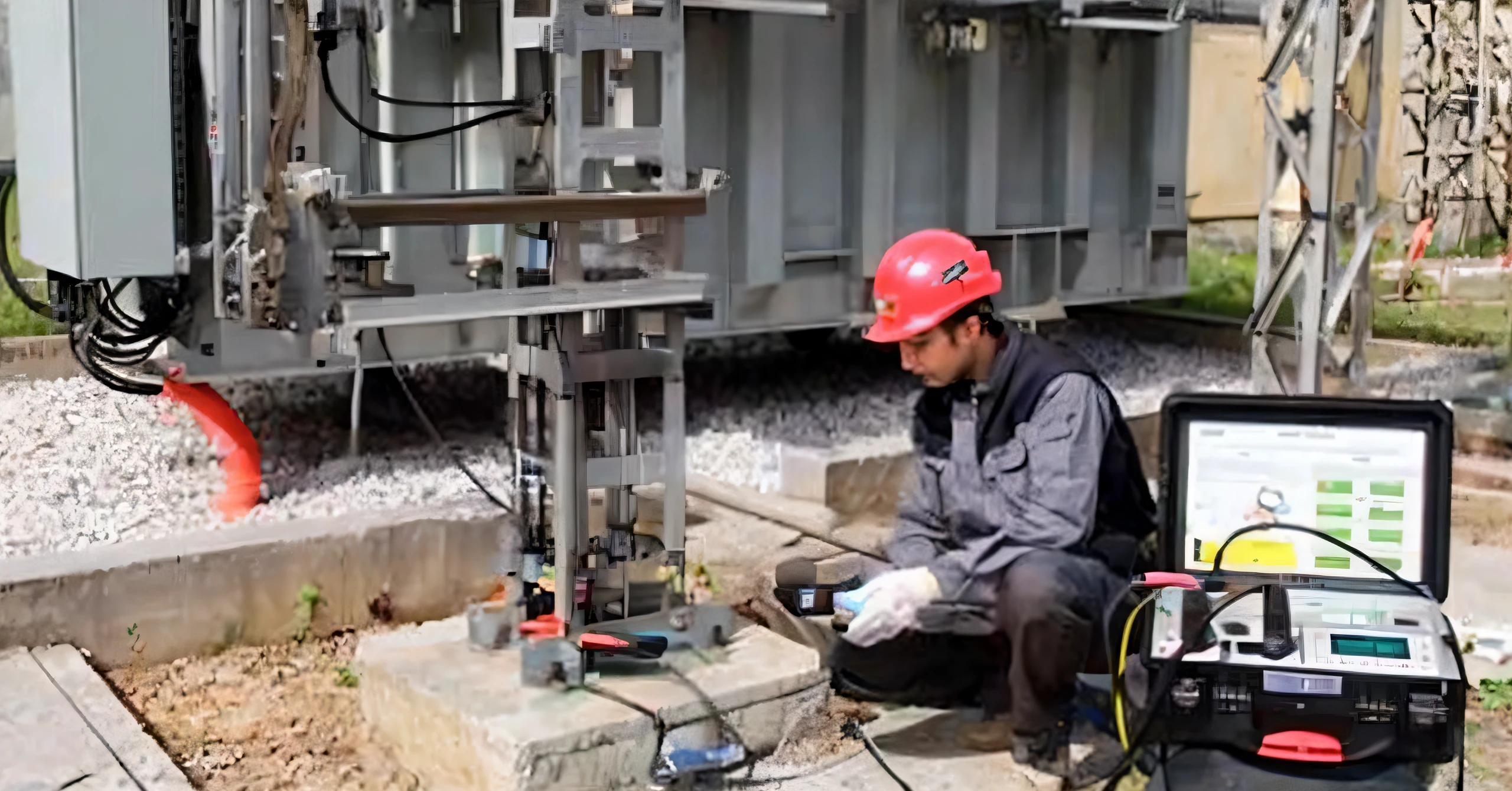Arafed worker sitting on the floor next to a machine, Foto de mantenimiento, mantenimiento, ingeniero, Technical, Trabajo profesional, highly technical, Description, Imagen, closeup photograph, foto de perfil, Subido, Retrato N - 9, Foto DSRL, plataforma, dramatic scene, engineering, advanced technology, Escena realista, La foto muestra un gran, Decorativo, instagram post