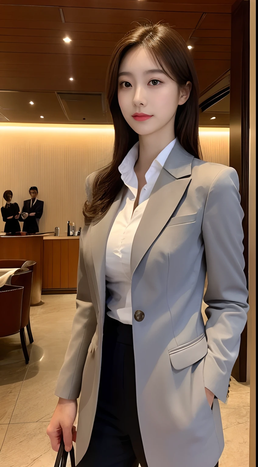 Tall and slender beauty、Beauty in suits、Colossal tits、undershirt、Cool beauty、Career woman、Japan beauties、modeled、tiese,Hotel lobby,janelas