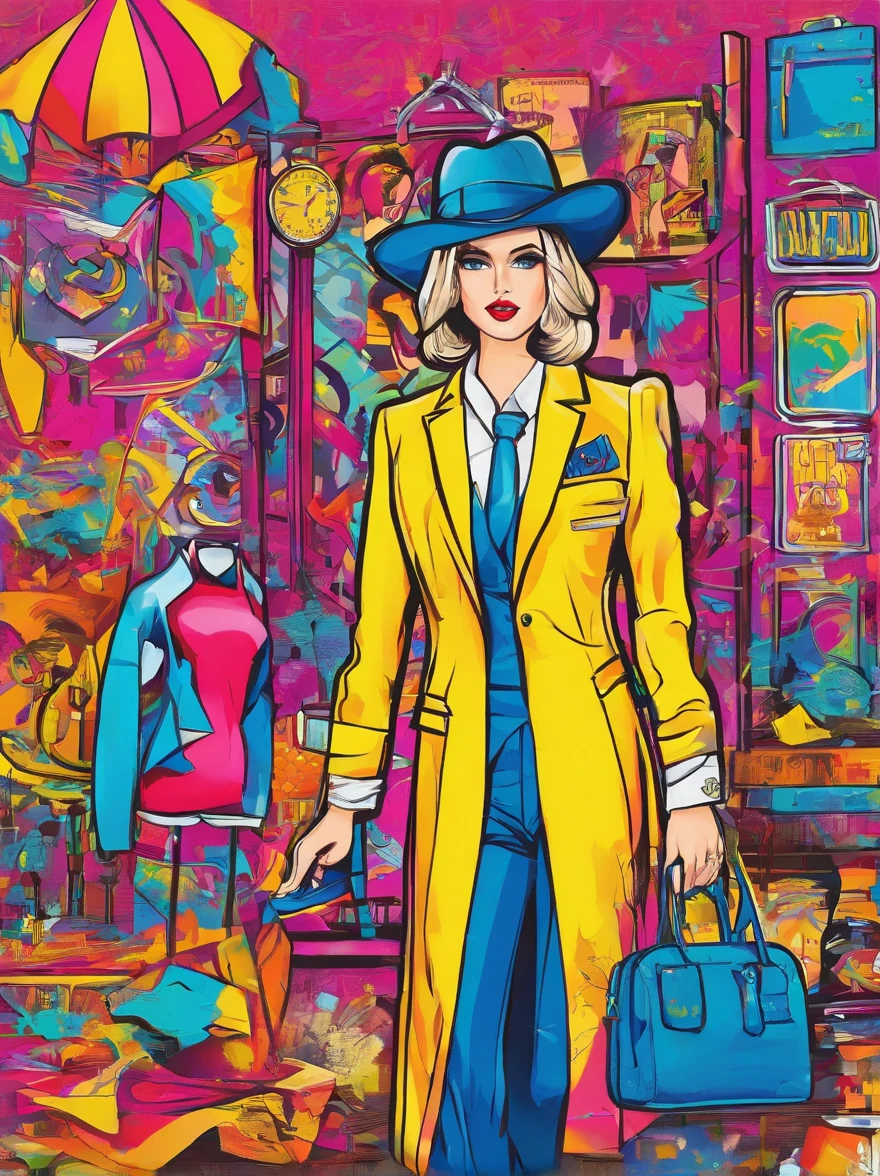 Tailor by profession,Dress up in style,Full body standing painting,3D立体,Detailed textures,High definition