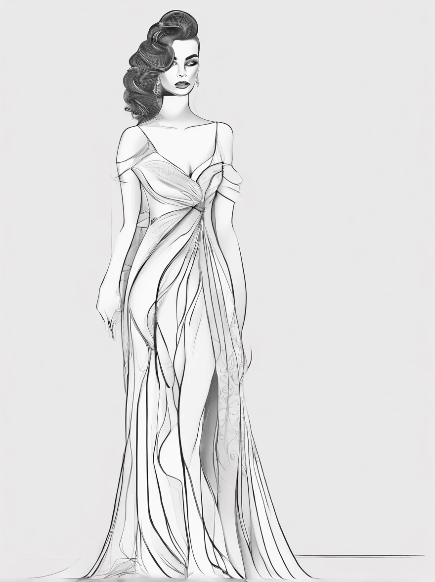 A high-fashion,Dress up in style,Full body standing painting,3D立体,Detailed textures,High definition