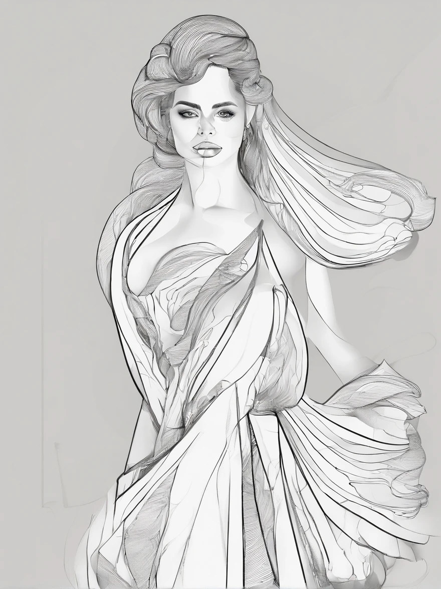 A high-fashion,Dress up in style,Full body standing painting,3D立体,Detailed textures,High definition