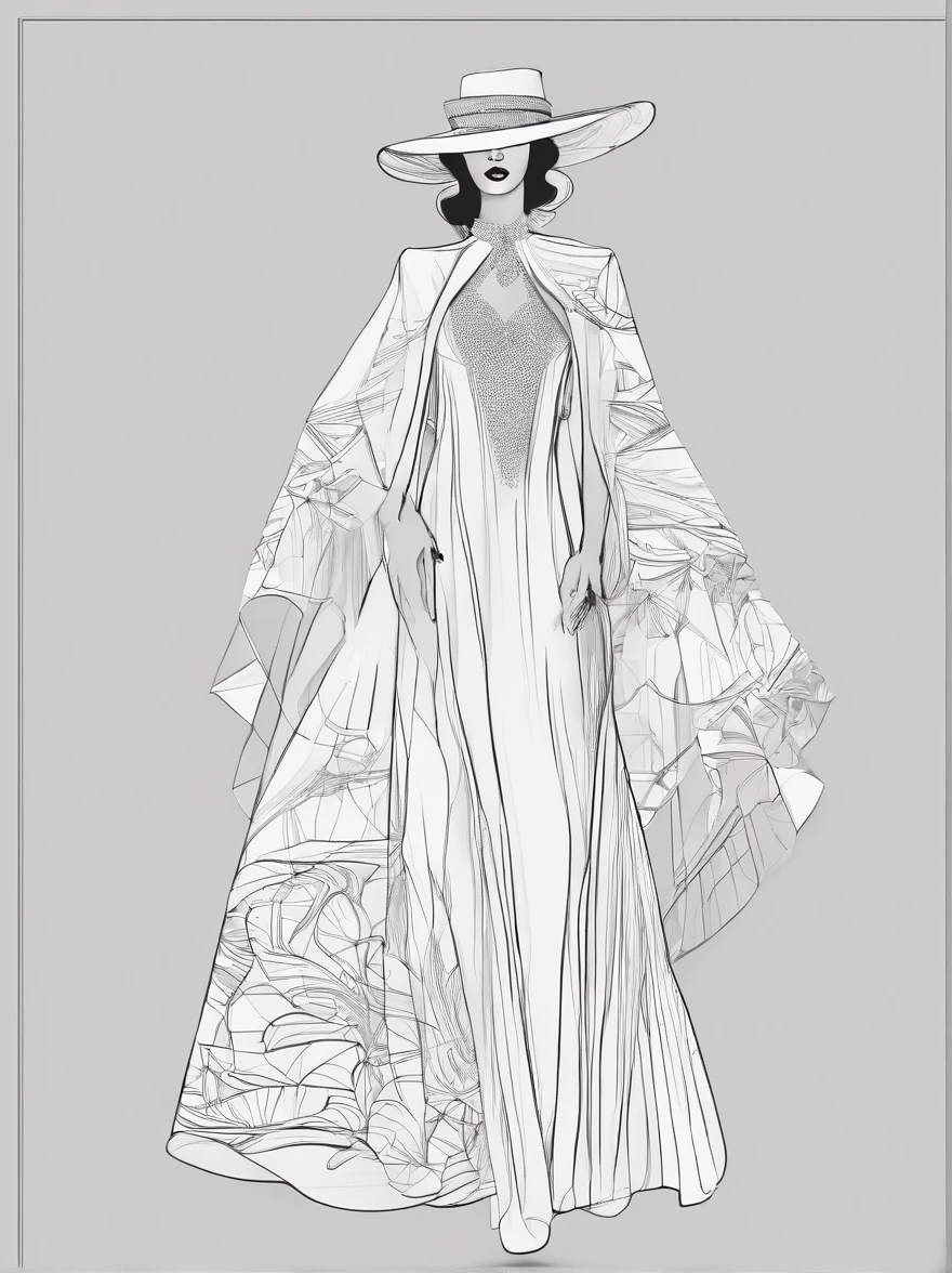 A high-fashion，Dress up in style，Full body standing painting，3D立体，Detailed textures，High definition