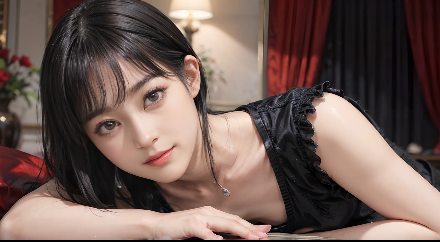 03
(Black Shorthair:1.3), (a 20 yo woman), (A hyper-realistic), (masutepiece), (8KUHD), Looking at the camera, Beautiful woman, A smile, (Tiger Design Clothing)