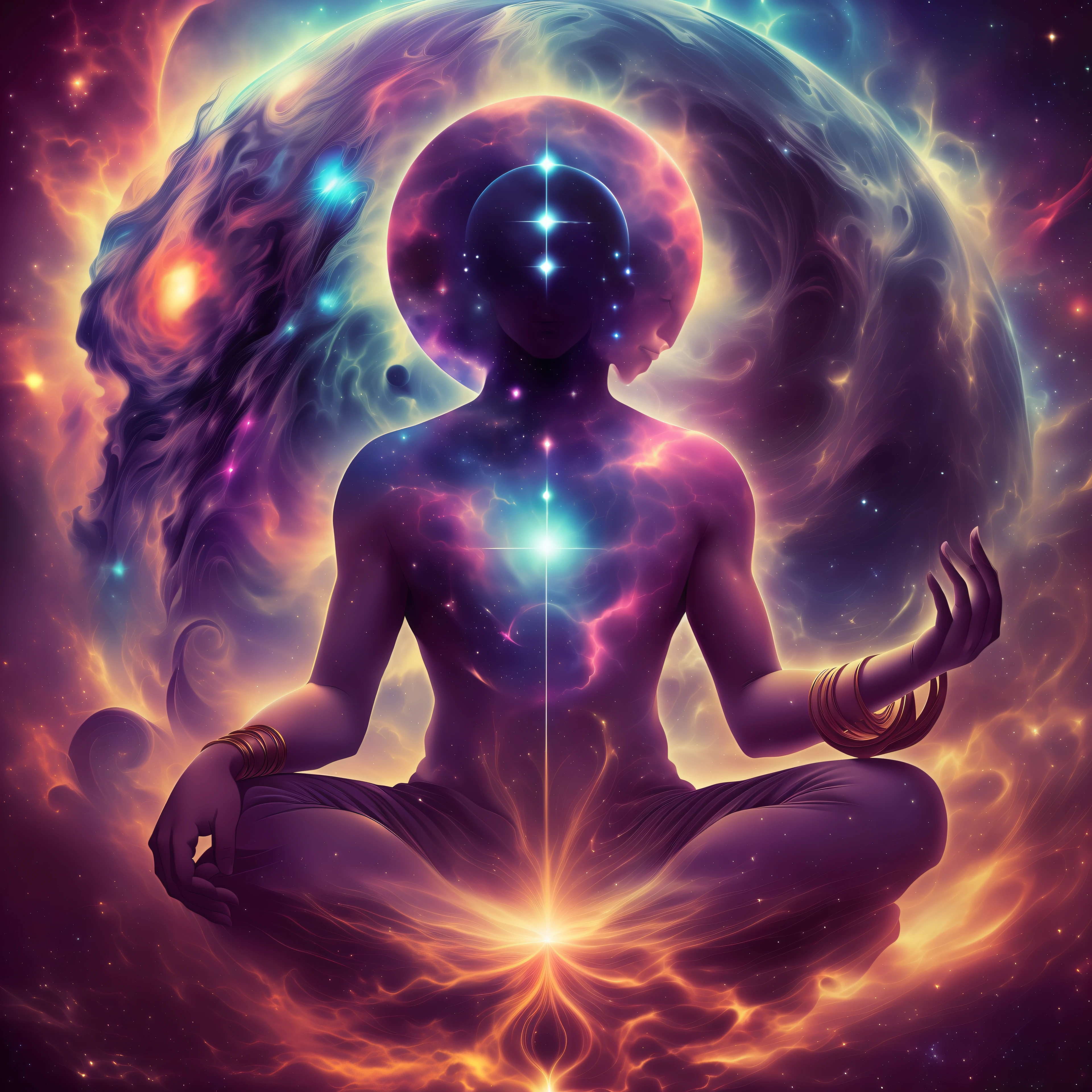 Deus criador do universo corpo astral, Chaotic atmosphere meditation