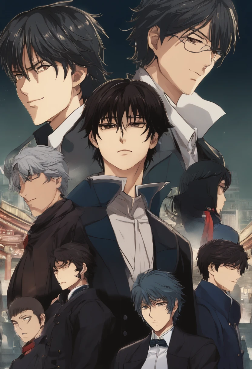 Osamu dazai and a black jacket is looking at something, Hijikata Toushirou, Hijikata Toushirou de Gintama, Okab Rintarou, Kazuto Okata., Nobutaka Ike, inspirado por Okumura Masanobu, Gapmoe Yandere, Imagen de anime Shuushuu