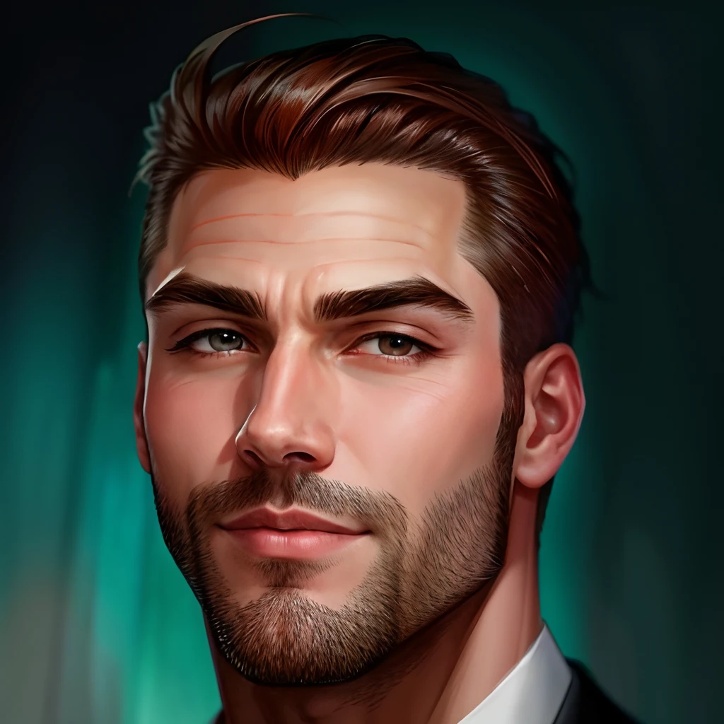 handsome man head