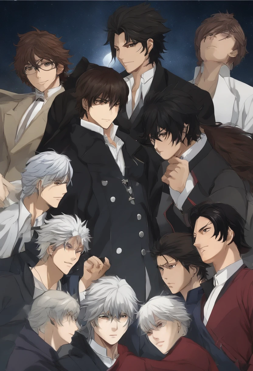 Osamu dazai and a black jacket is looking at something, Hijikata Toushirou, Hijikata Toushirou de Gintama, Okab Rintarou, Kazuto Okata., Nobutaka Ike, inspirado por Okumura Masanobu, Gapmoe Yandere, Imagen de anime Shuushuu