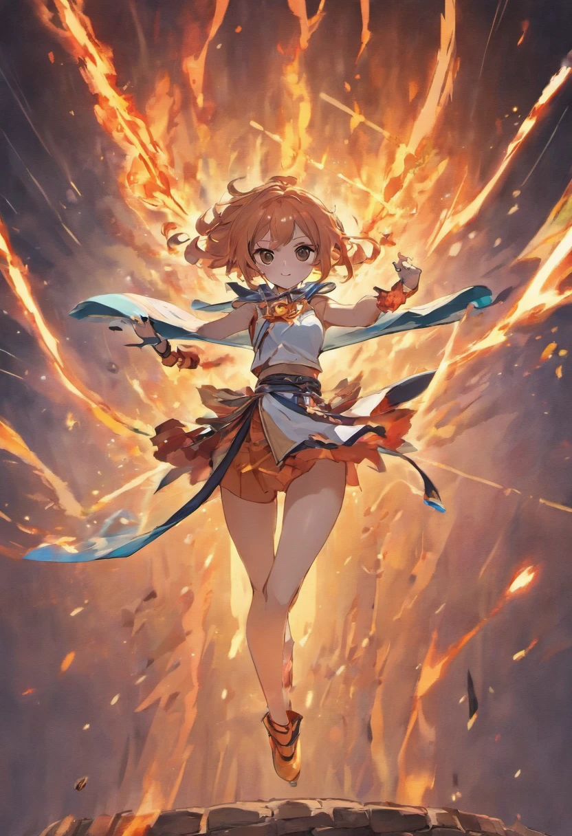 anime com cabelo laranja e uma espada em um fogo, Impacto de Ayaka Genshin, protagonista feminina 👀 :8, ayaka jogo genshin impact, badass anime 8 k, cushart krenz arte chave feminina, Melhor Anime 4K Konachan Wallpaper, Demon Slayer rui fanart, protagonista feminina, segurando uma espada flamejante, arte detalhada do personagem de anime