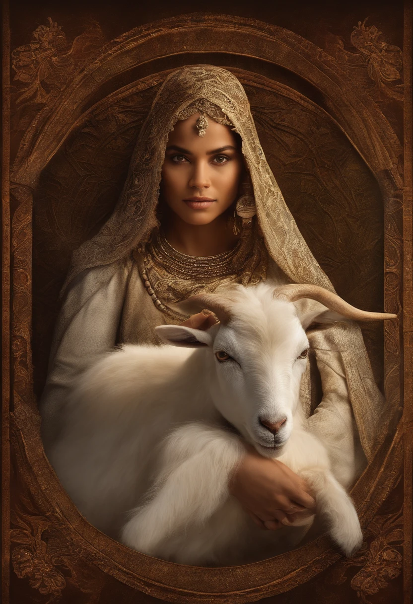 Write a story about a woman named Isabela, who lived in a small village in the interior of Piauí. Um dia, movida pela inveja e desejo de poder, Isabela fez um pacto misterioso com uma entidade sombria. Como resultado desse pacto, His human head was cruelly replaced by a goat's head, transformando-a em uma figura grotesca.