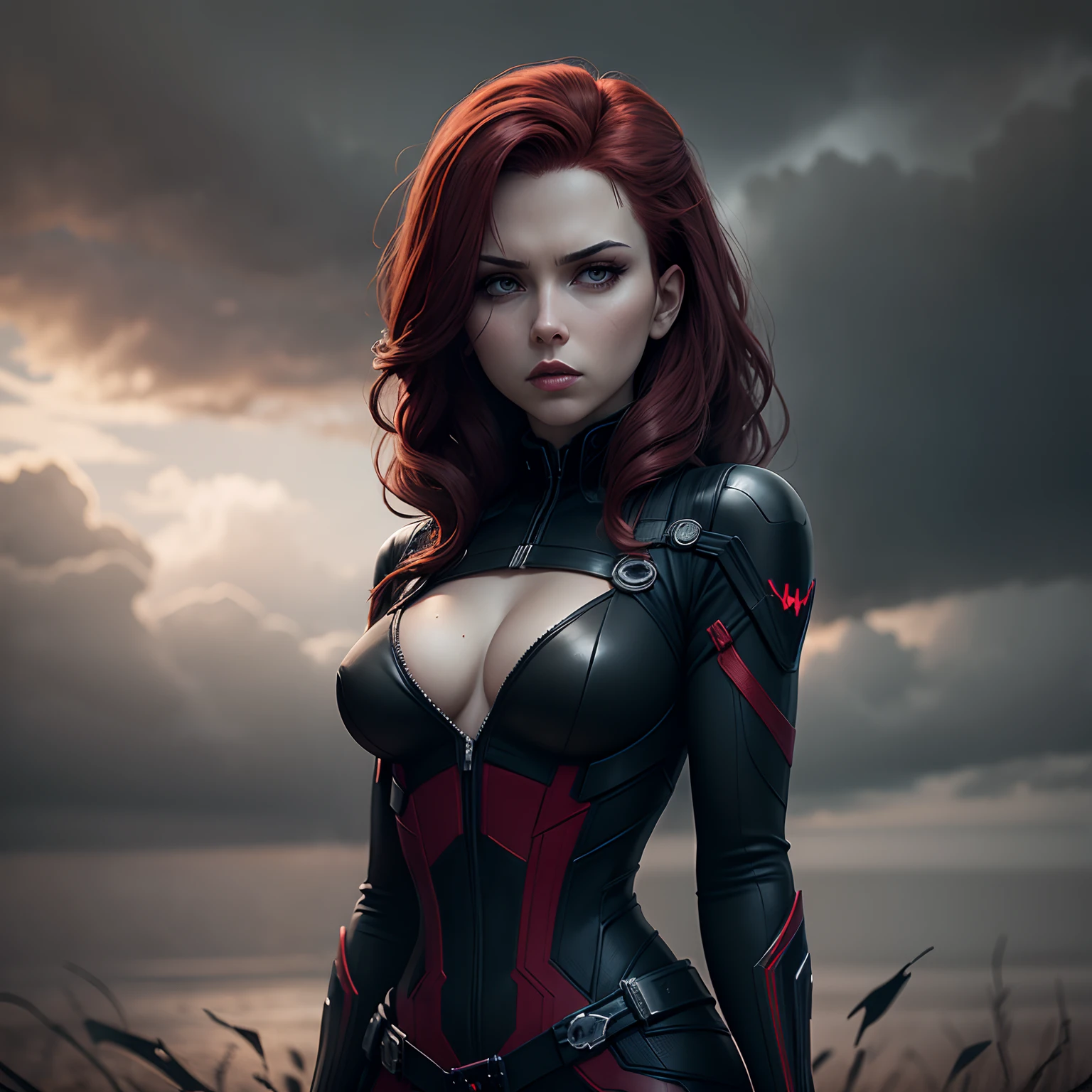 Black Widow, gloomy setting