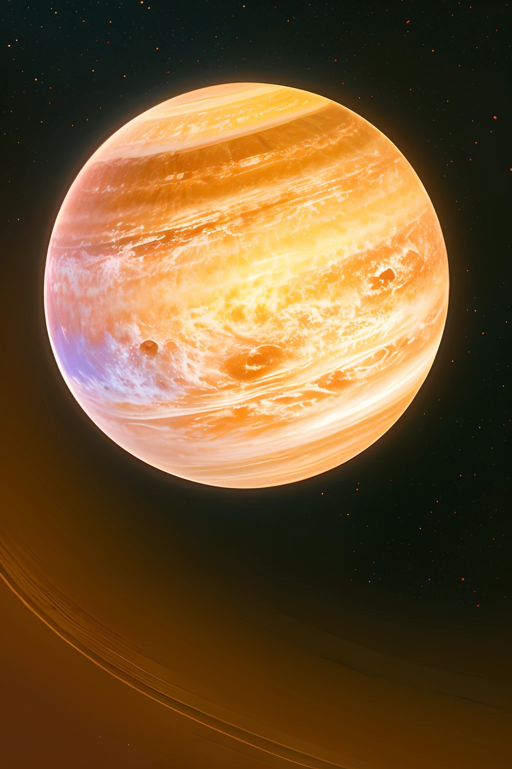 Realistic planet illustration、a subject is a single object、Wikipedia
