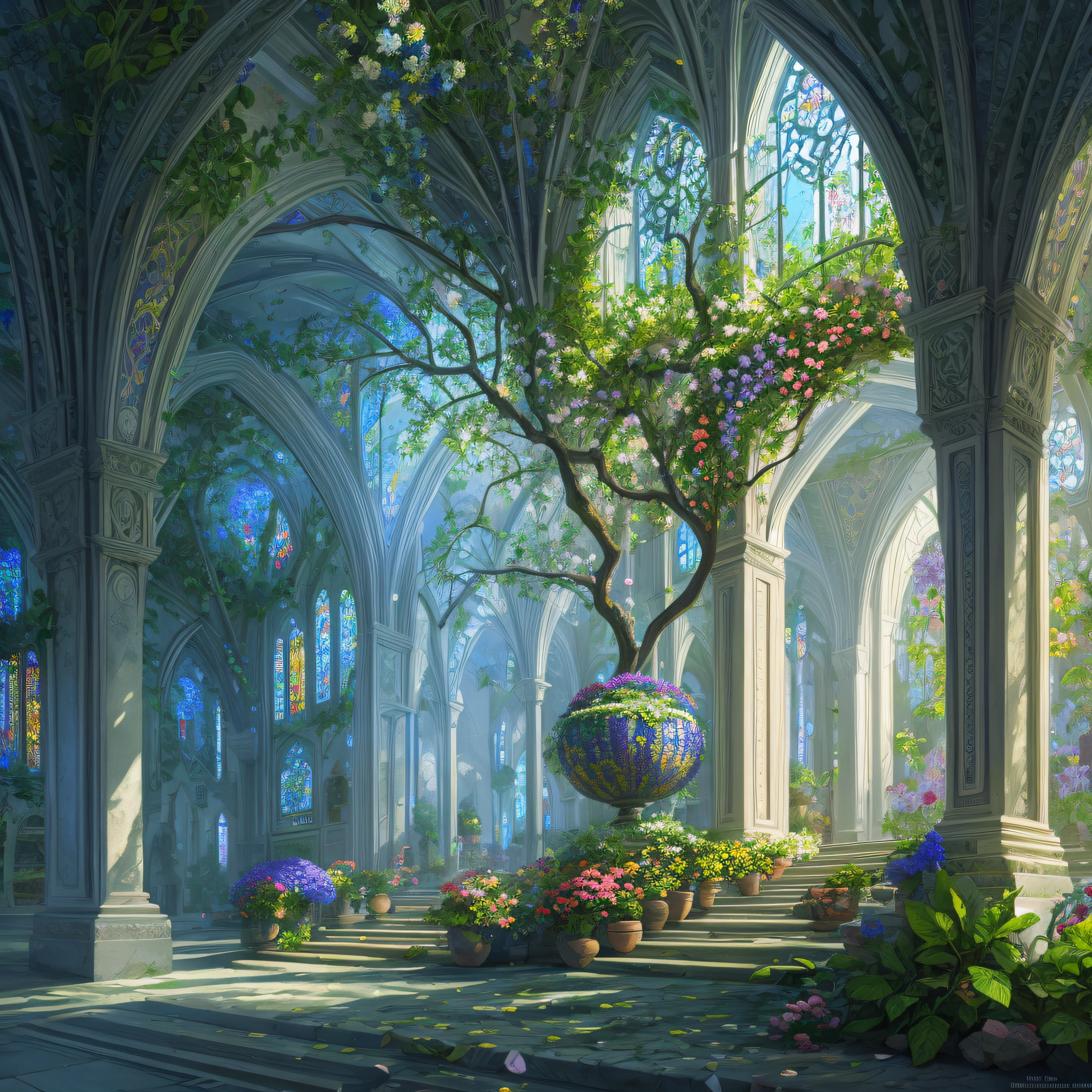 Flowers and leaves、Pedras preciosas,rokoko,,Modern and mysterious encounter, Vibrant colors, Intricate details. Highly detailed, Complex motifs, Organic Tracery, Perfect composition, Digital Painting, art stations, Concept art, Smooth,, Illustration, 8K, Best Quality, awardwinning, Anatomically correct, hight resolution, masutepiece