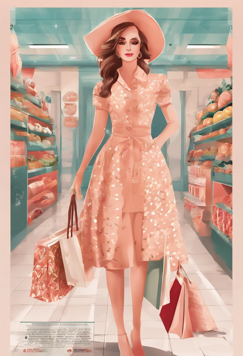 Ads for girls shopping in the mall