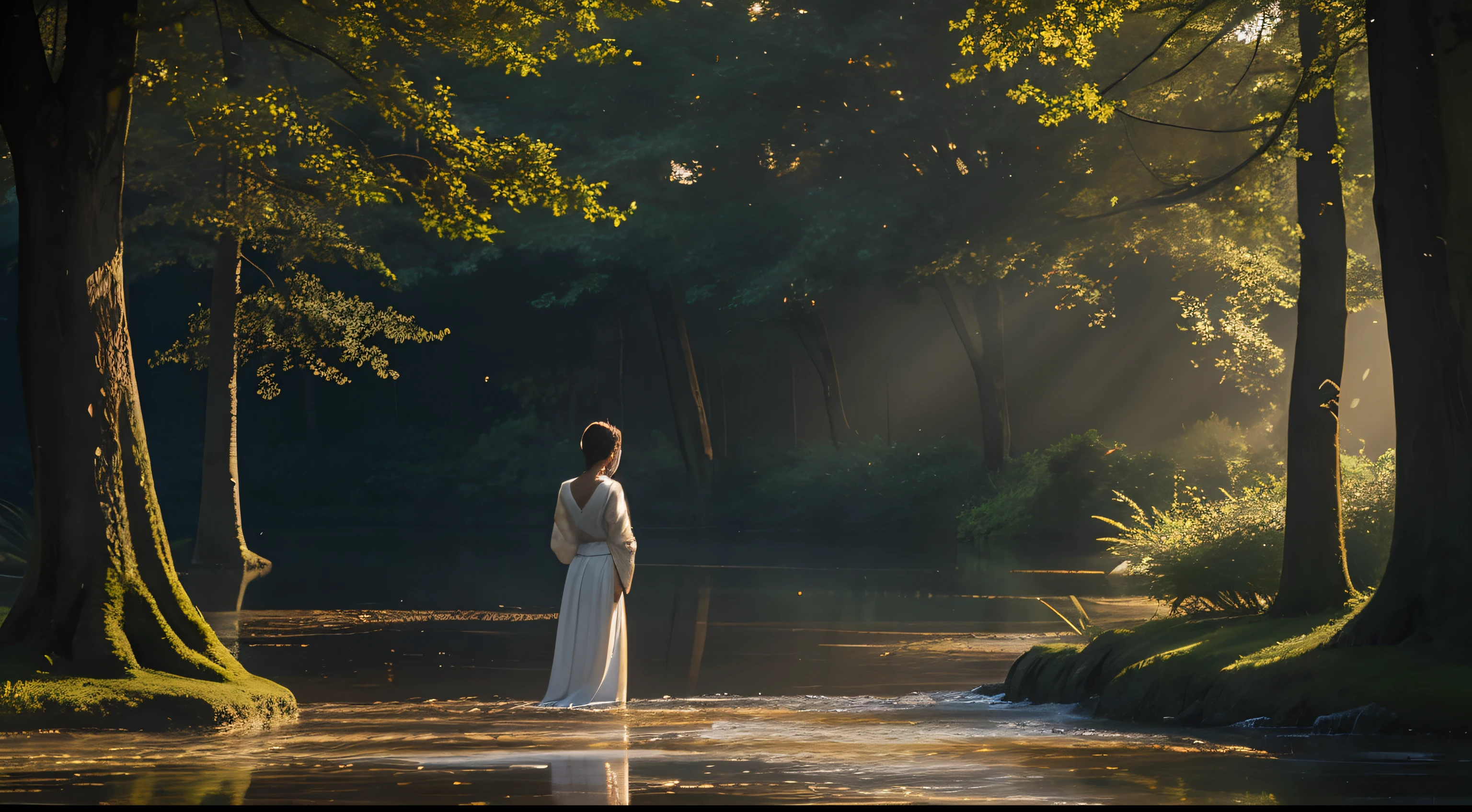 best quality, 4k, 8k, high resolution, masterpiece: 1.2, ultra-detailed, realistic: 1.37, portrait, moody lighting, impressionistic, hazy colors, soft brushstrokes, ethereal, peaceful atmosphere, married man, young man, strong contrasts between light and shadow, a sense of mystery and tranquility, stillness and serenity, quiet contemplation, a place of memories and reflection, nostalgic ambiance, whispers of the past, enchanting nostalgia